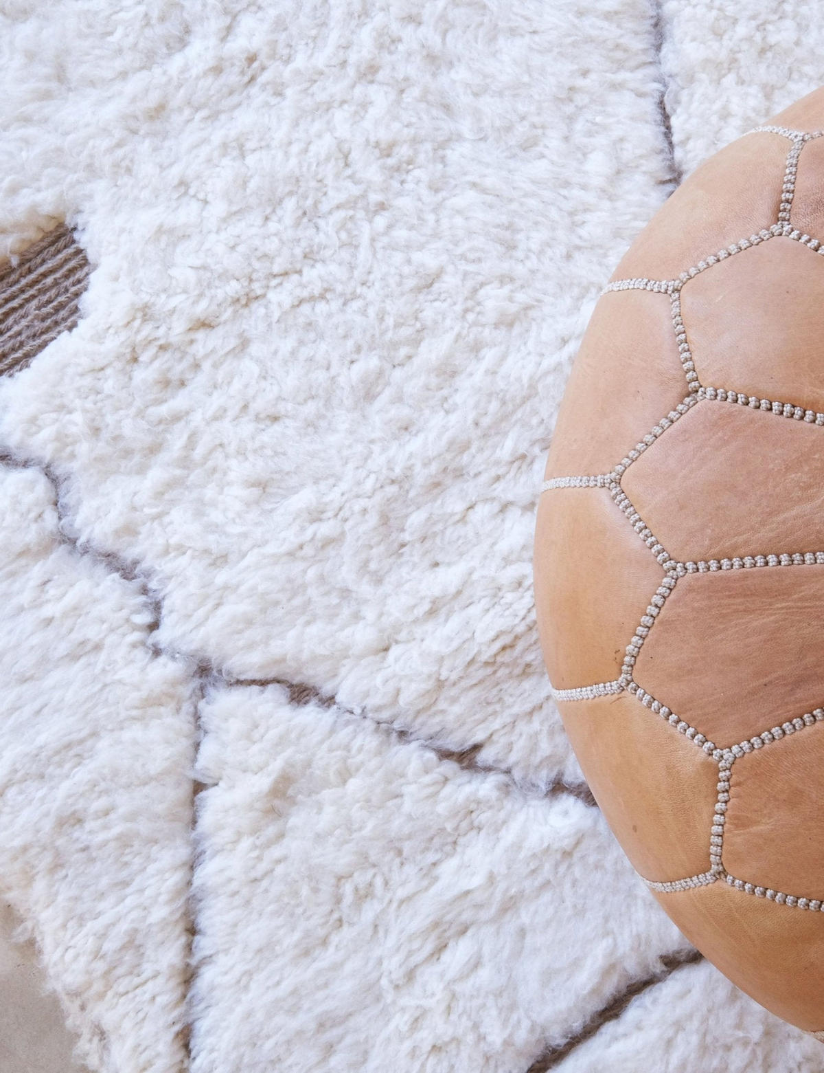 BERBERTEPPICH Ethno Chic mit Reliefstruktur 200x 300 cm - Beige, Naturmaterialien (200/300cm) - AFK Living