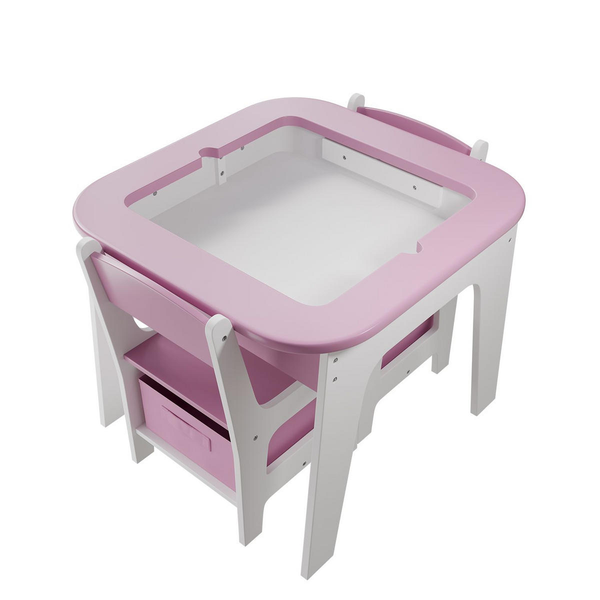 KINDERSITZGRUPPE Milou rosa - Rosa, Holz (60/50/60cm) - Juskys