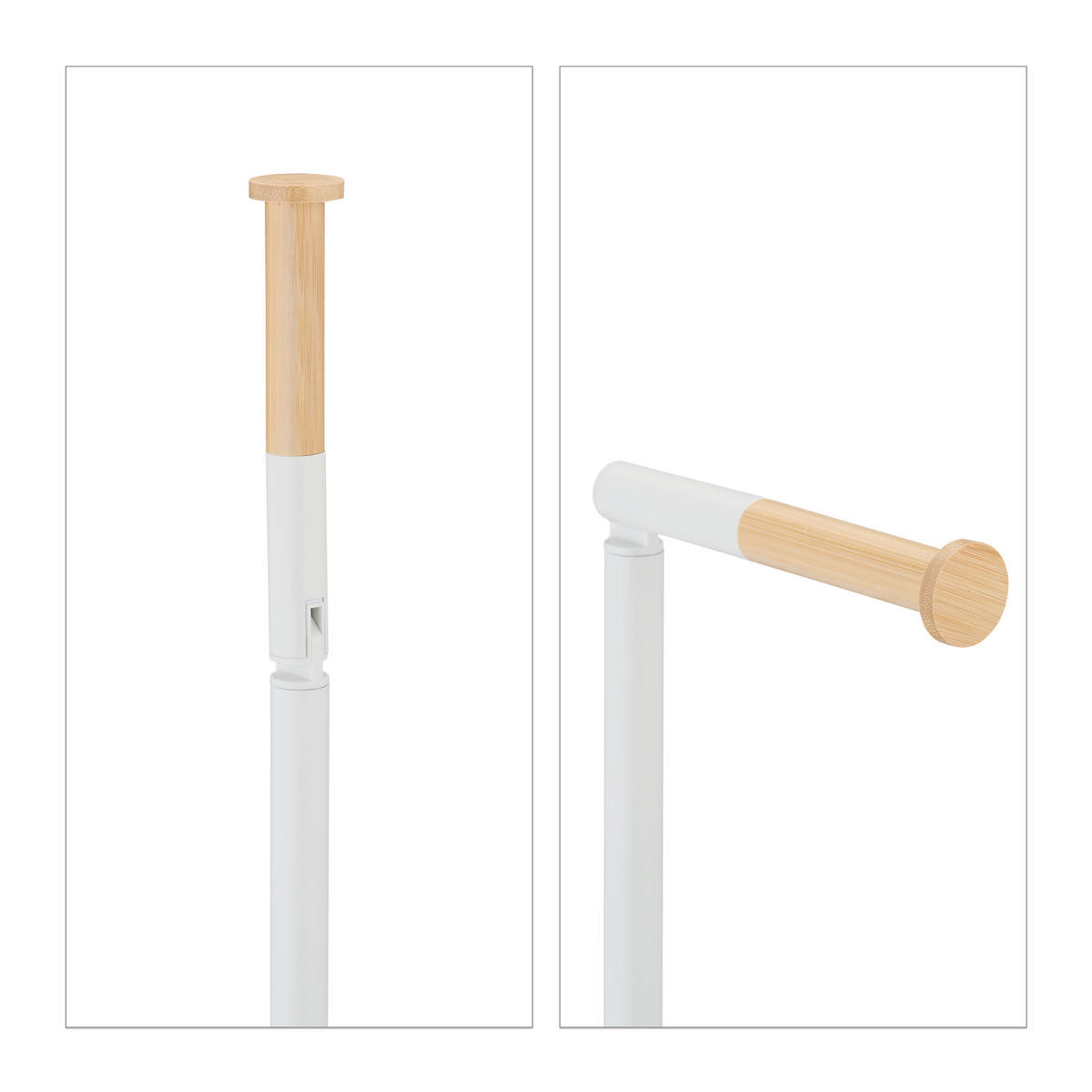 WC-GARNITUR - Multicolor, Holz/Kunststoff (16/66.5/11cm) - Relaxdays