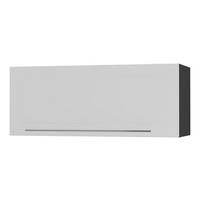KLAPPHÄNGESCHRANK Kvantum W4B/90 Weiß Matt / Schwarz Matt 90 / 32,5 / 36cm - Schwarz/Weiß, Holz/Holzwerkstoff (90/36/32.5cm) - Feldmann-Wohnen