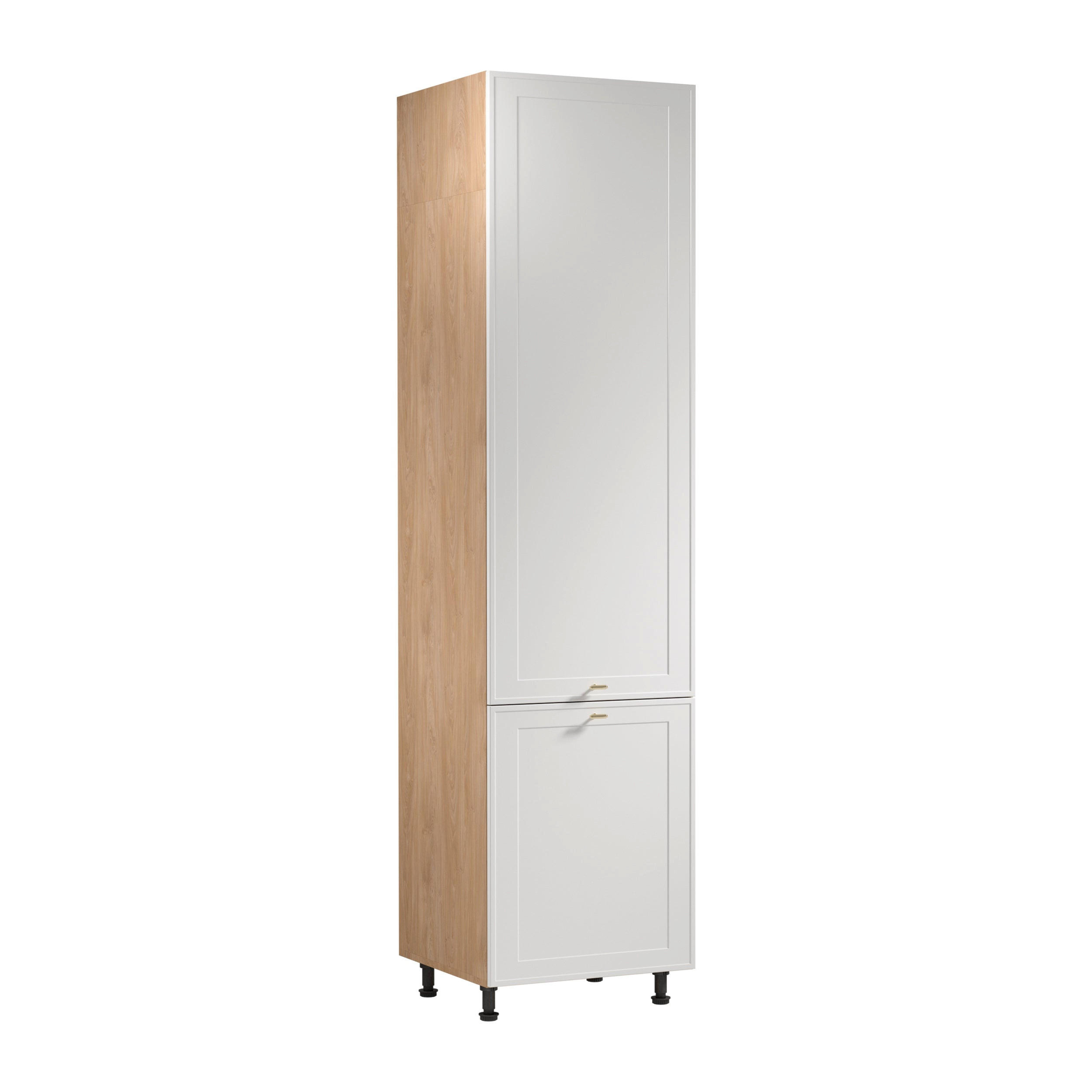 HOCHSCHRANK D60RWN P/L – Sorento Sonoma Eiche Weiß – Sonoma Eiche / Weiß - Weiß/Sonoma Eiche, Holzwerkstoff (60/247/58cm) - ROYAL24_MARKT