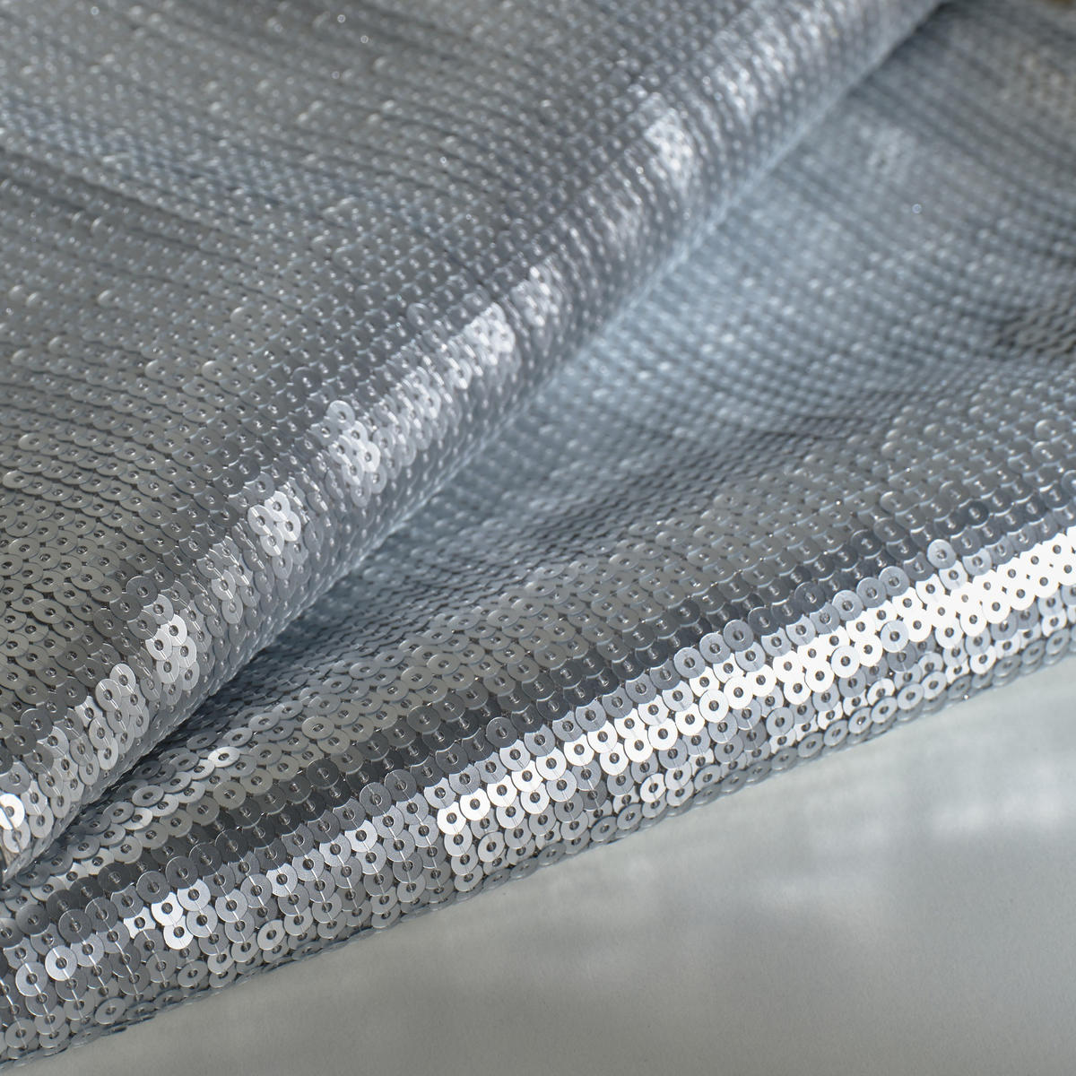TISCHLÄUFER Exelent - Silberfarben, Textil (180/35/1cm) - home&you