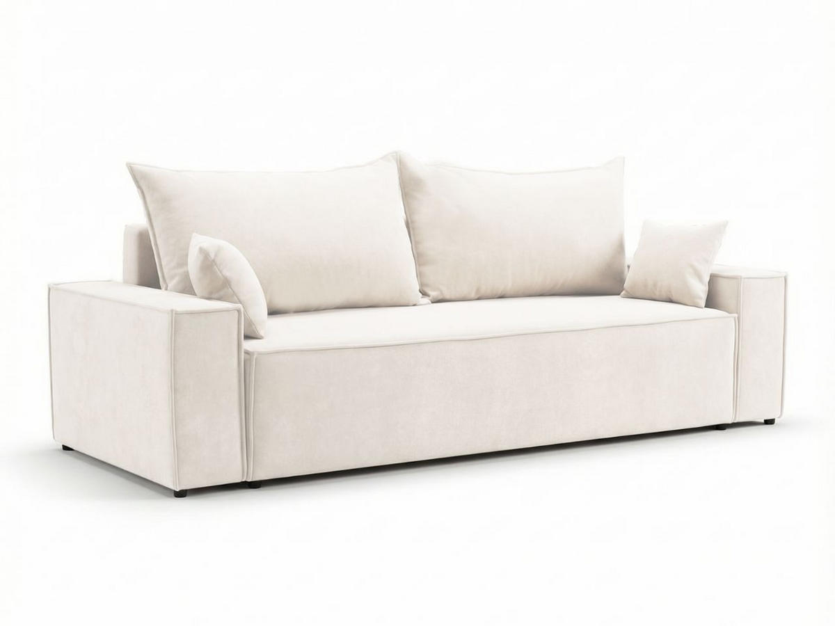 SOFA 230/90/70 Creme Sivra - Creme, Kunststoff/Textil (230/70/90cm) - Graingold