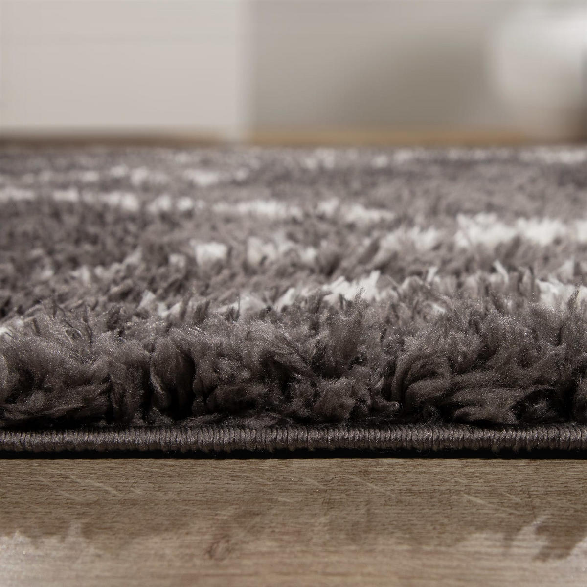 HOCHFLORTEPPICH 200/200 cm Orebro 171 - Anthrazit, Kunststoff (200/200cm) - Paco Home
