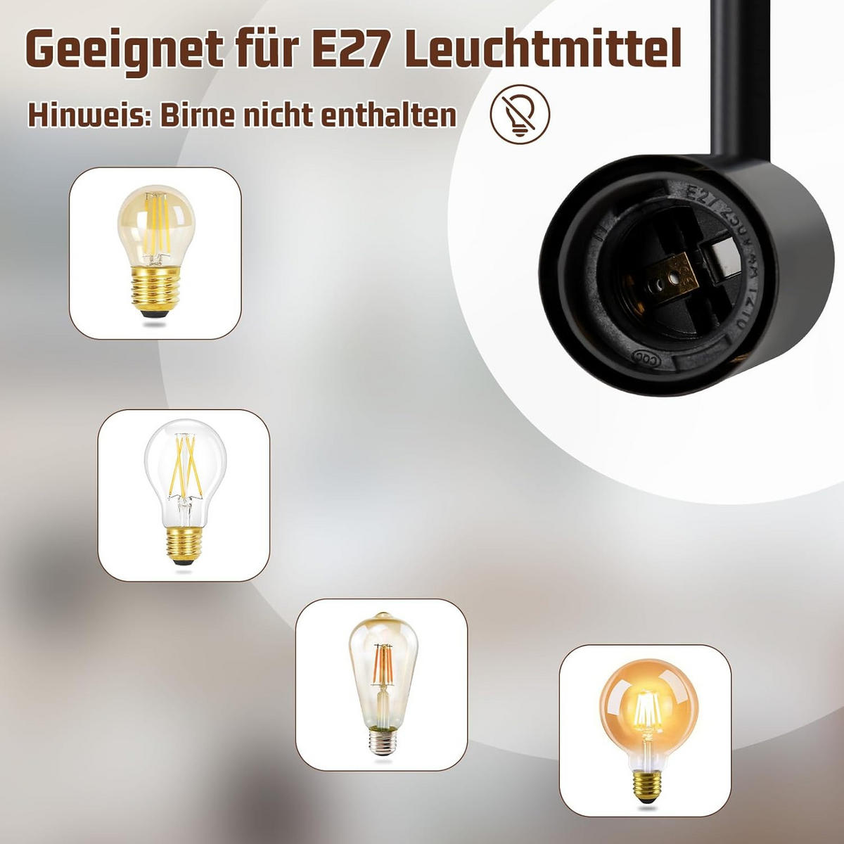 DECKENSTRAHLER Funkelda 10/20/67 cm - Schwarz, Metall (67/10/20cm) - ZMH