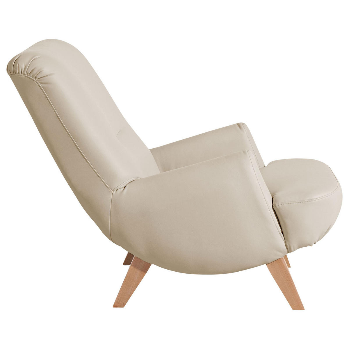 COCKTAILSESSEL Kajsa Kunstleder beige - Beige, Kunststoff (71/80/101cm) - 58aufmkessel