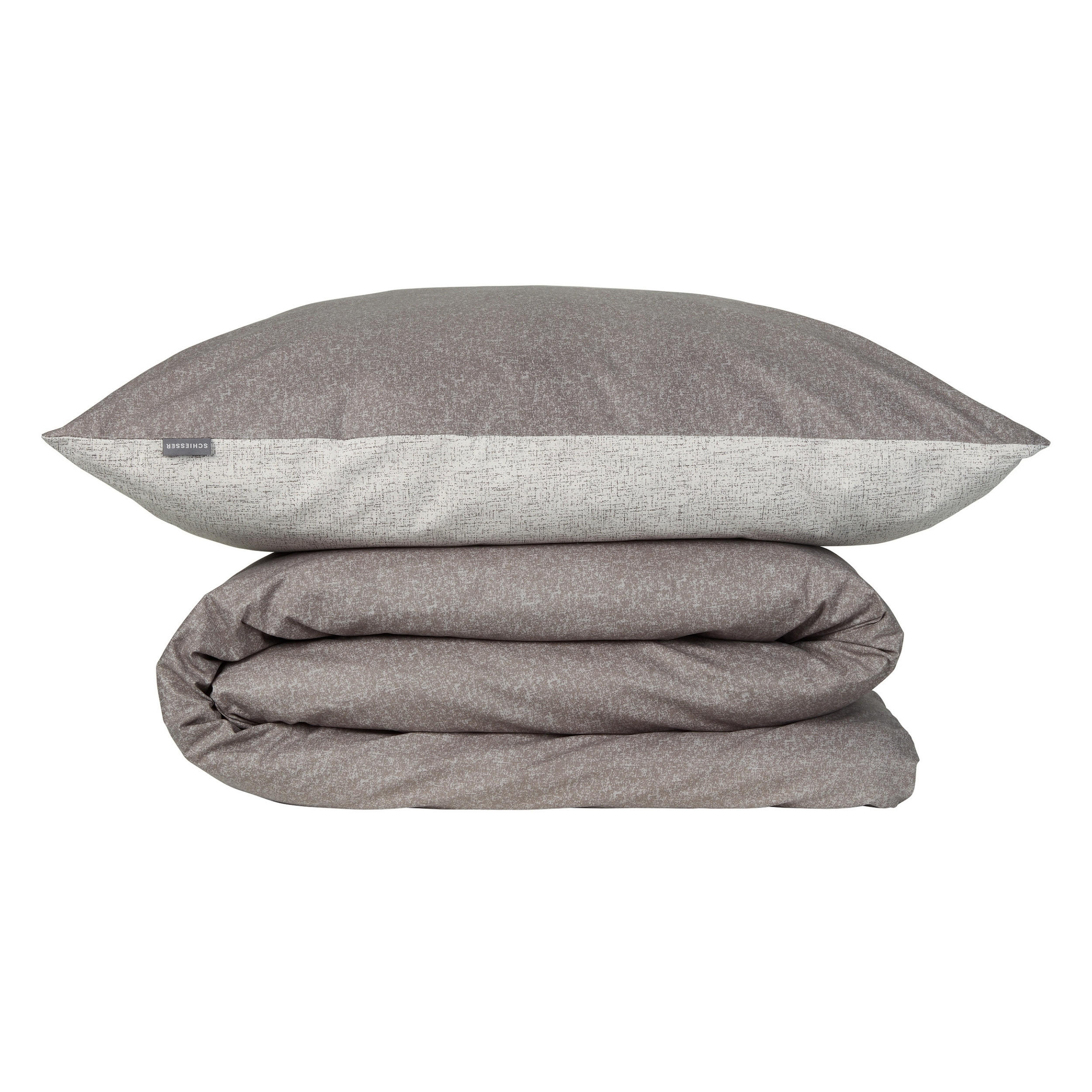 BETTWÄSCHESET Vinnie - Renforcé - 2-teilig - 135 x 200 cm - Grau - Grau, Textil (135/200cm) - SCHIESSER