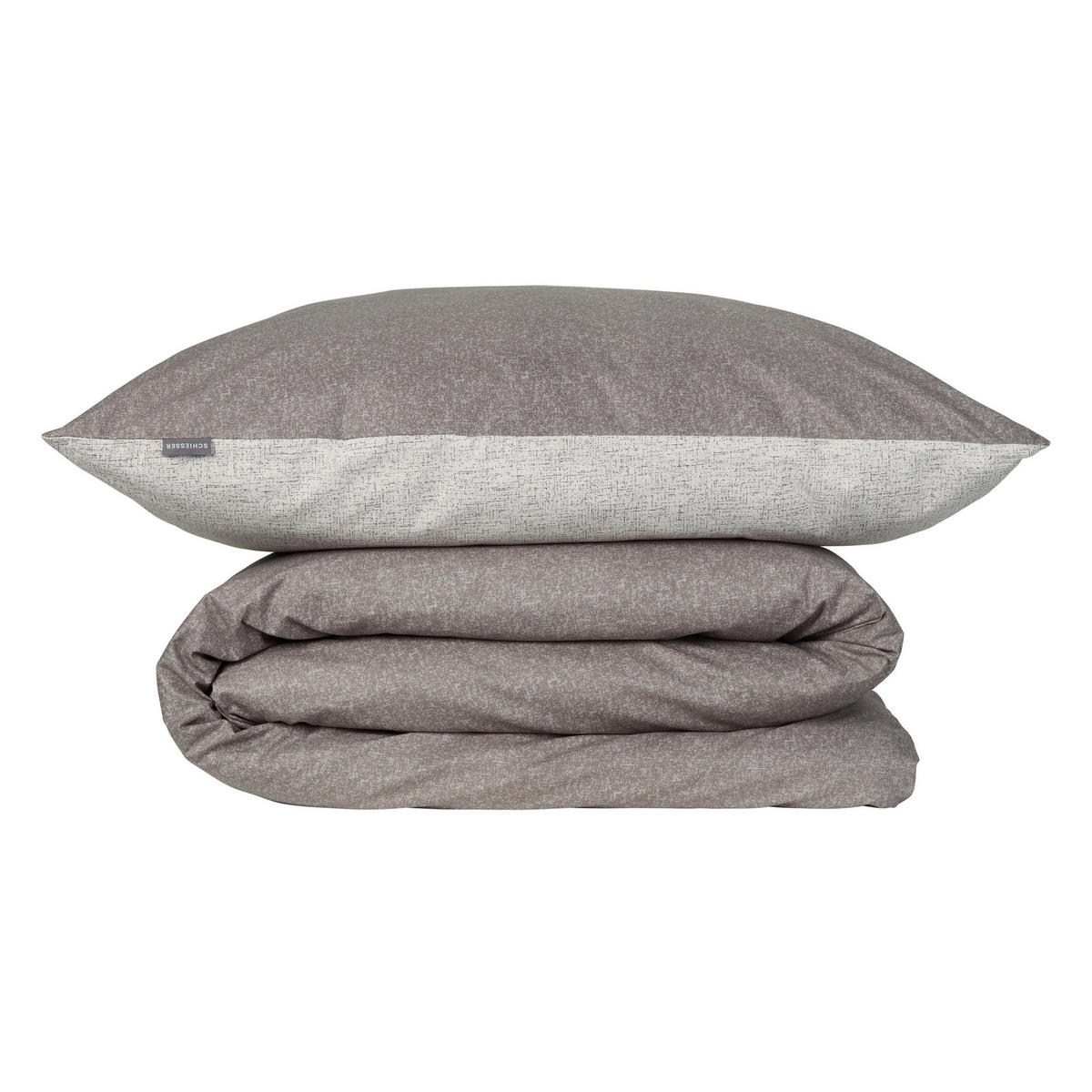 BETTWÄSCHESET Vinnie - Renforcé - 2-teilig - 135 x 200 cm - Grau - Grau, Textil (135/200cm) - SCHIESSER