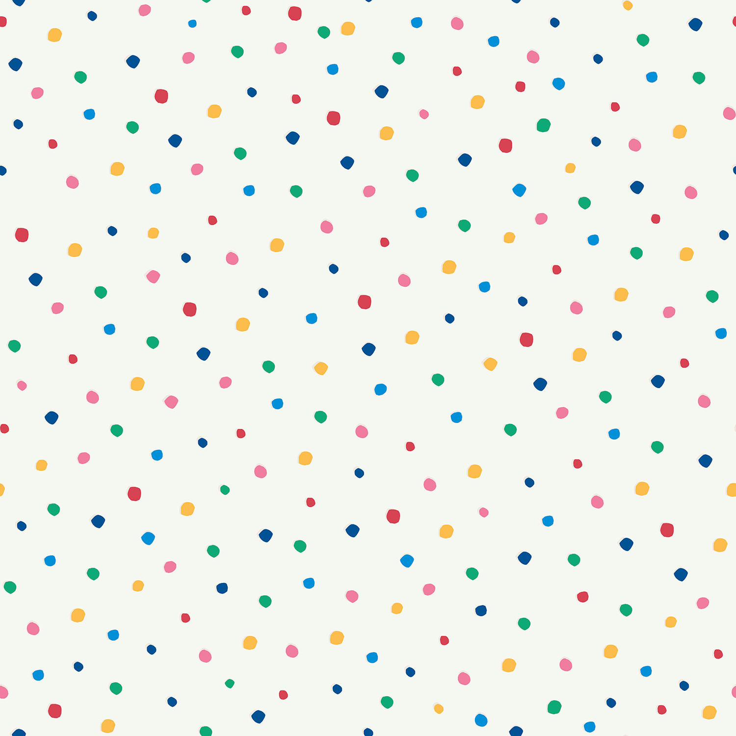 VLIESTAPETE - Konfetti Punkte Bunt - Multicolor, Papier/Kunststoff (52/1000cm) - Joules