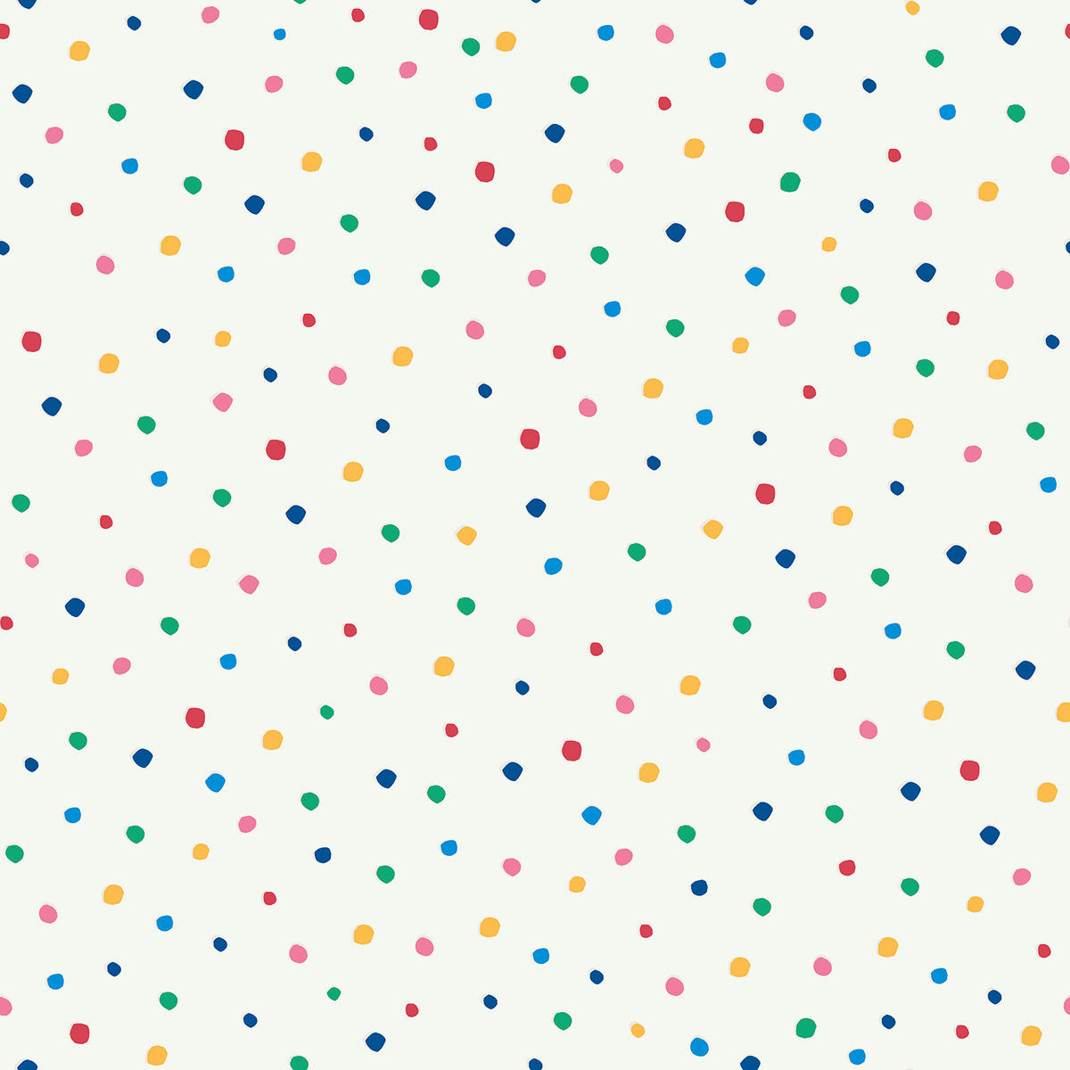 VLIESTAPETE - Konfetti Punkte Bunt - Multicolor, Papier/Kunststoff (52/1000cm) - Joules