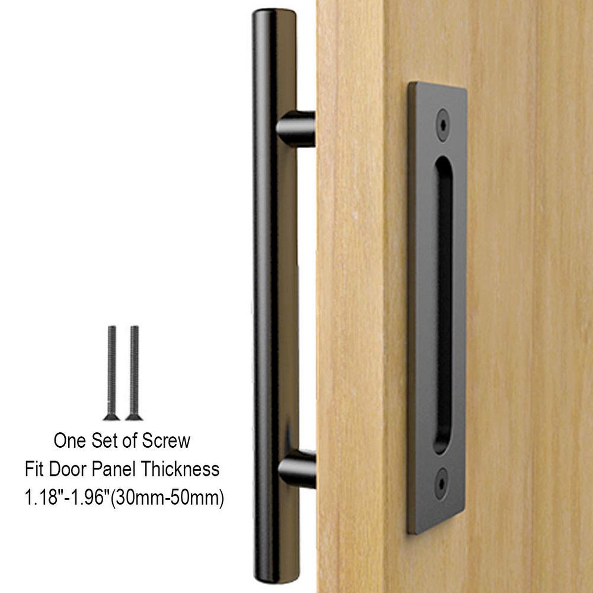 MÖBELGRIFF Schwarz 1er-Set 300 mm - Schwarz, Metall (0.4/3/3cm)