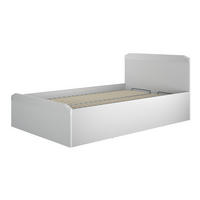 BETT Terni silbergrau 127 / 207 / 88,5cm - Grau, Holz/Holzwerkstoff (120/200cm) - Feldmann-Wohnen