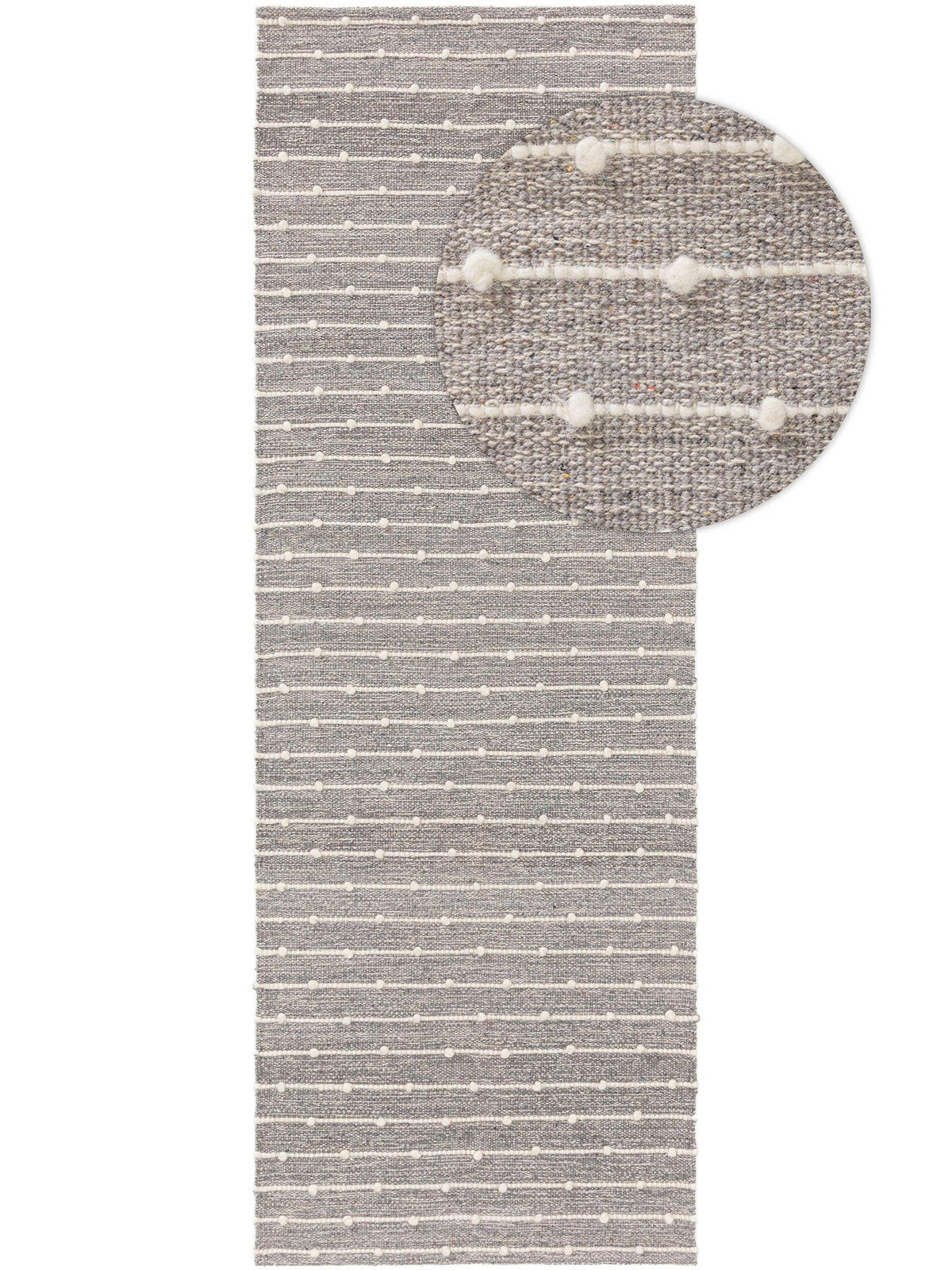 LÄUFER Lupo Grau 70x200 cm - Grau, Textil (70/200cm) - Lytte