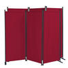PARAVENT 2 Stück 3-tlg. 170x165 cm Rubinrot - Kirschrot, Metall (165/170cm) - QUICK STAR