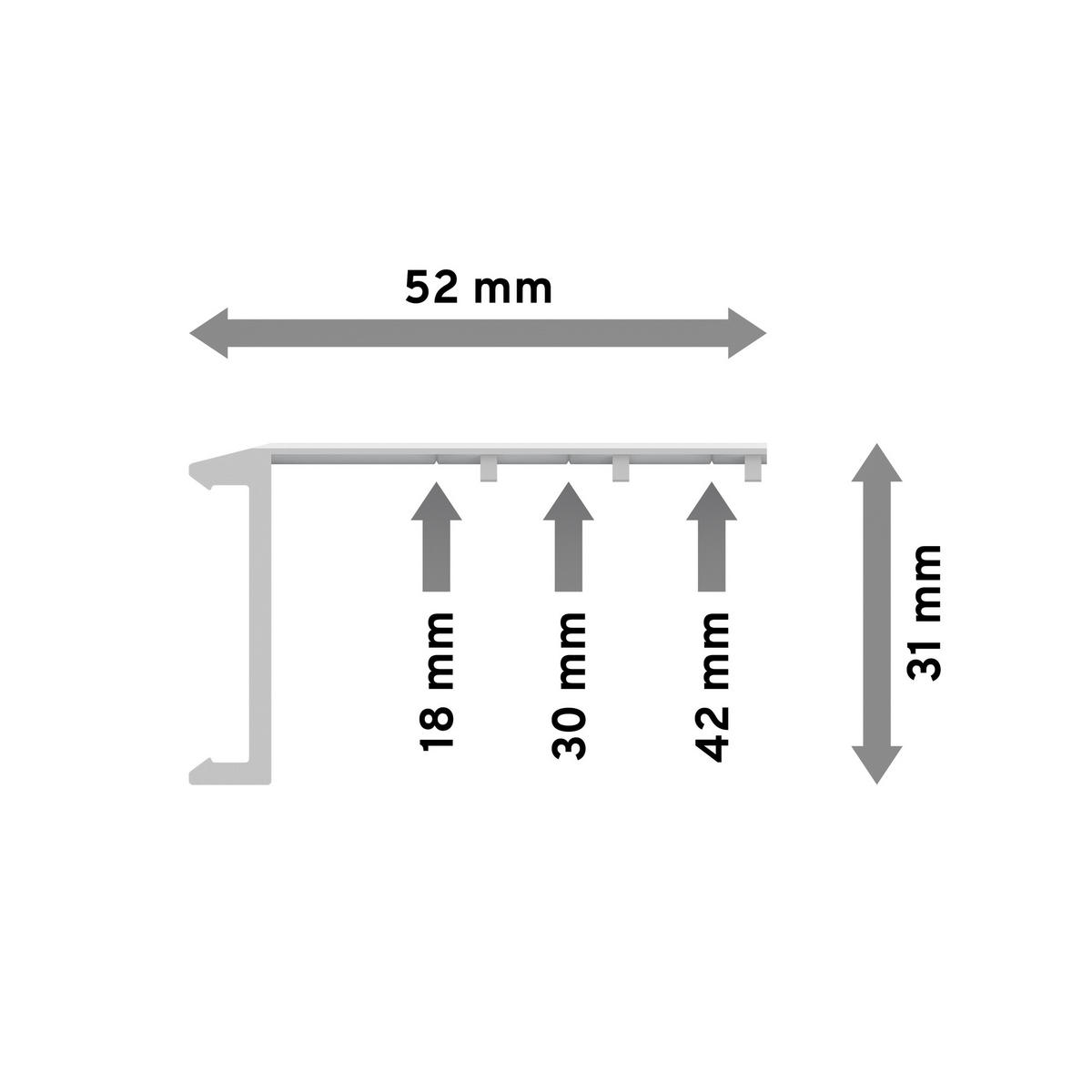 MITNEHMER FÜR PANEELWAGEN Easyslide, Packung 2 Stück - Weiß, Kunststoff (5.2/3/1cm) - INTERDECO