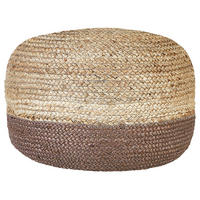 POUF Duki 50/50/40 cm - Naturfarben, Naturmaterialen (50/40/50cm) - Beliani