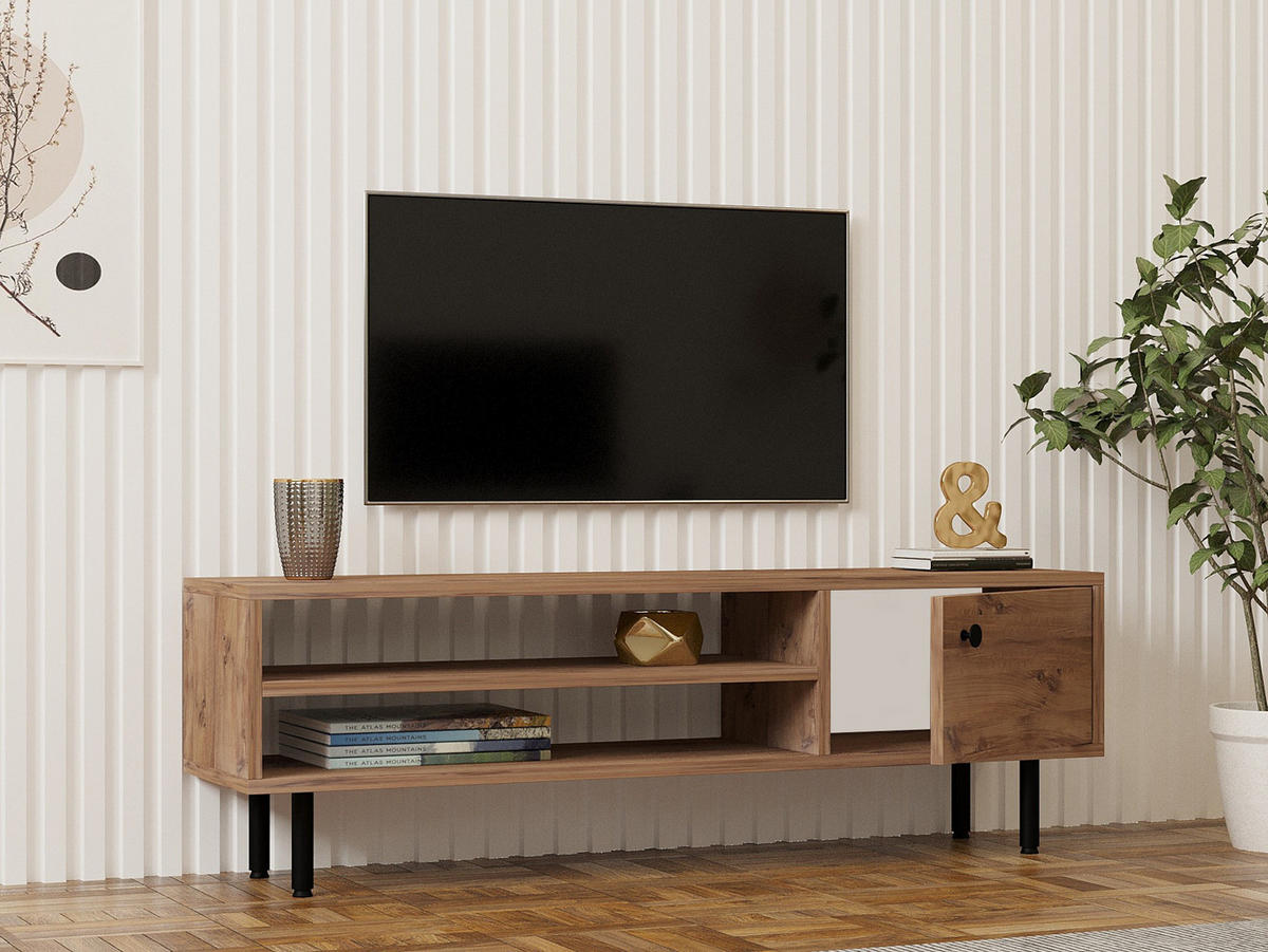 TV-MÖBEL Avila Kiefer Atlantik - Kieferfarben, Holz (120/38/30cm) - Habitat Garten