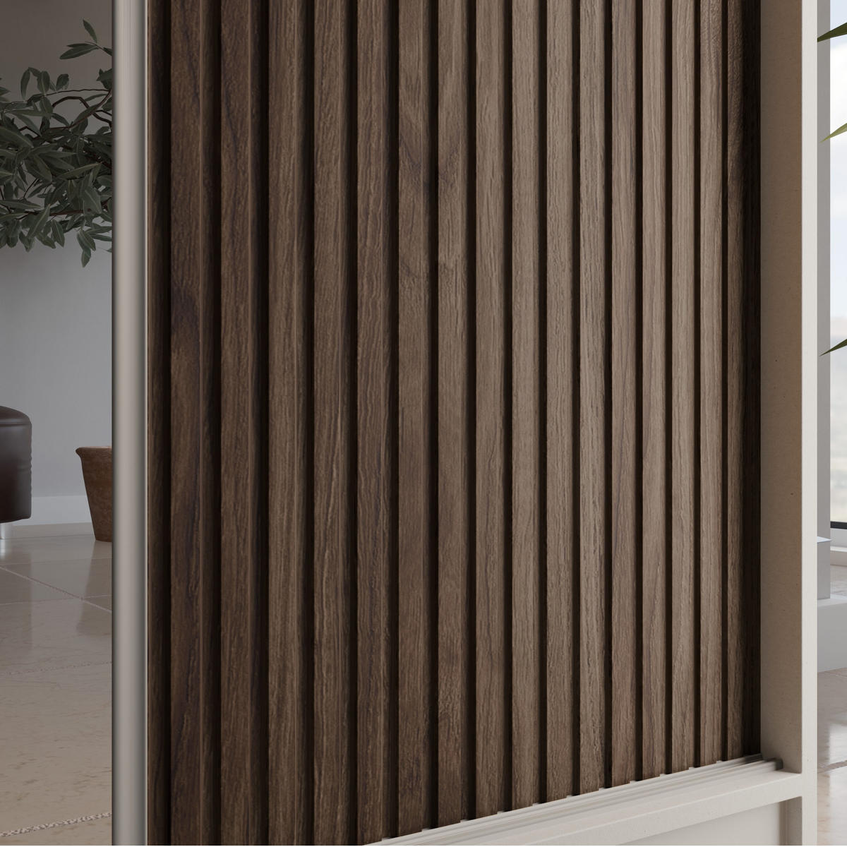 SCHWEBETÜRENSCHRANK Ramos II 200/61/215 eiche weiß+holzfarben - Eichefarben/Weiß, Holzwerkstoff (200/215/61cm) - Beautysofa