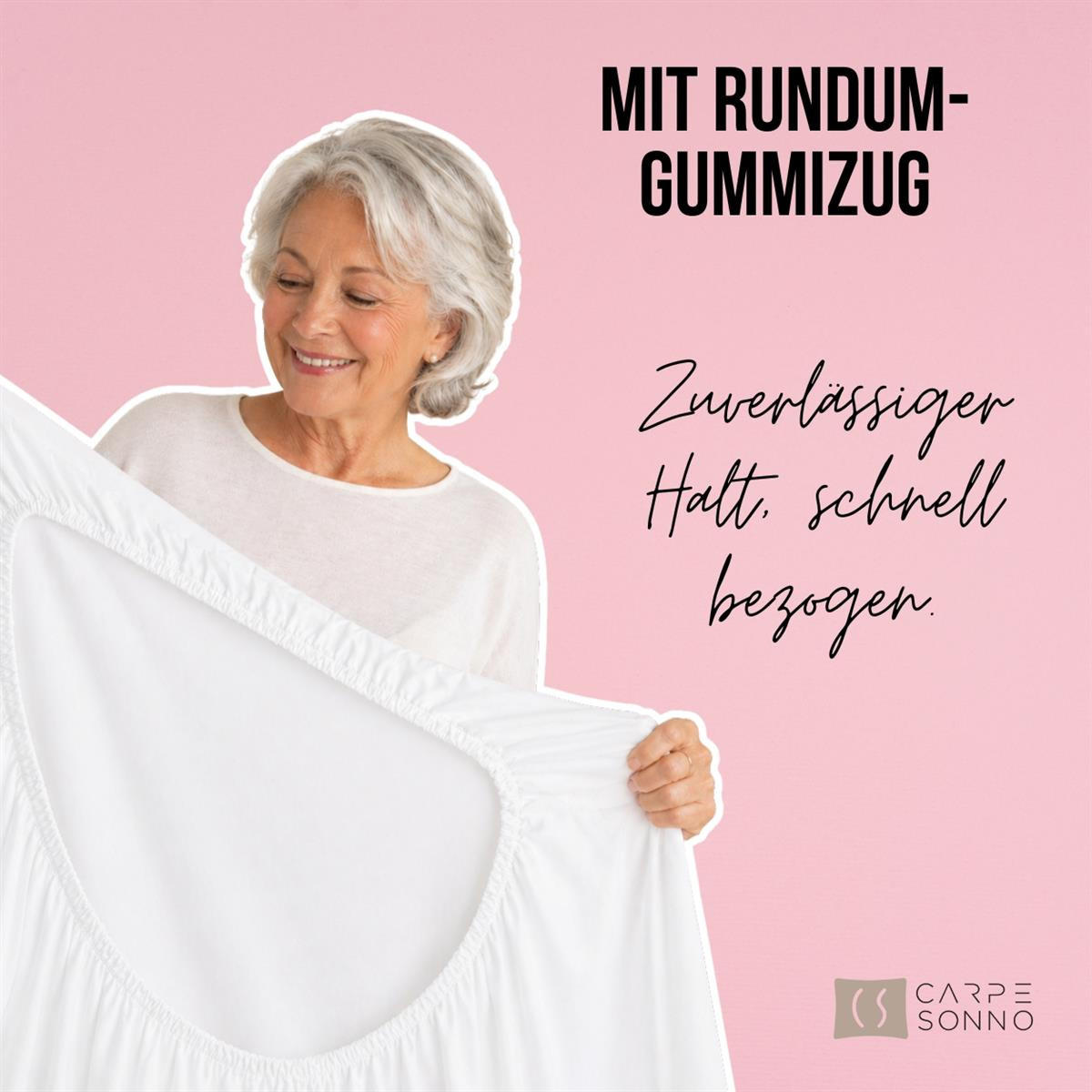 JERSEY-SPANNBETTLAKEN 180x200 - 200x200 cm, Bettlaken aus 100% Baumwolle mit Rundum-Gummizug, Spannbetttuch Dunkelblau - Dunkelblau, Textil (200/200cm) - Carpe Sonno