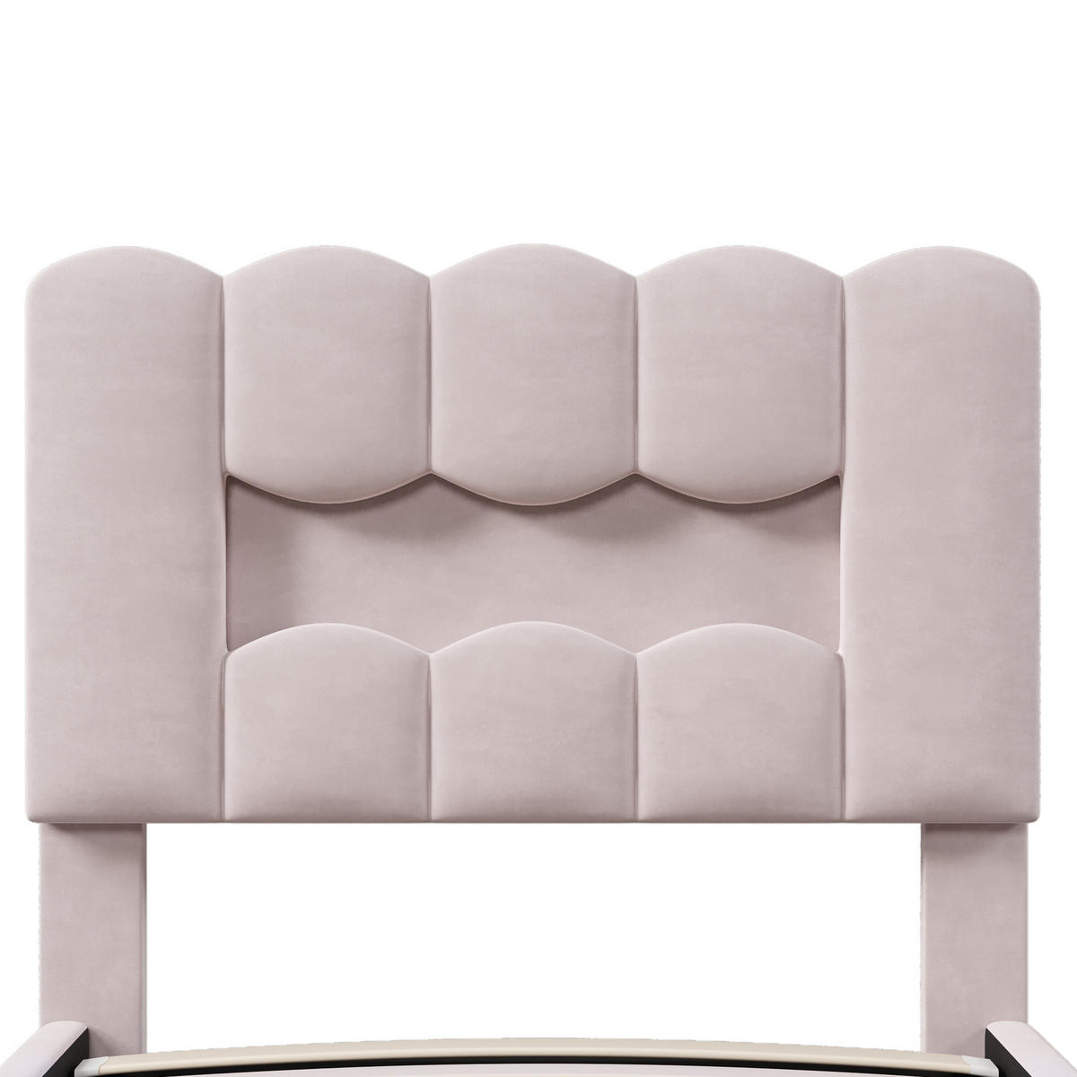 POLSTERBETT 90/200 cm Rosa aus Samt mit Stauraum - Rosa, Textil (90/200cm) - OKMYHOME