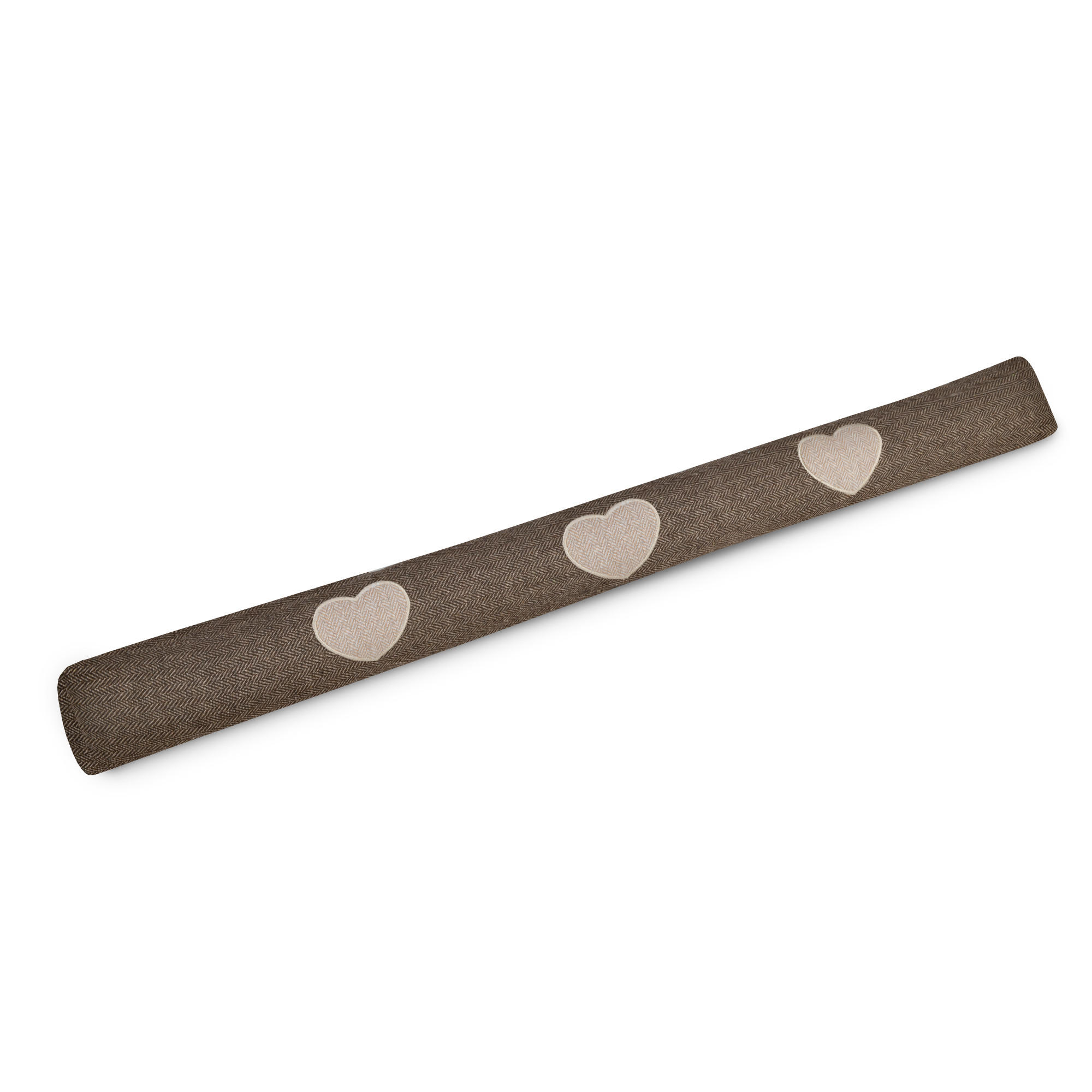 ZUGLUFTSTOPPER Tuuli HR 8x120cm Braun - Hellbraun/Braun, Textil (8/120cm) - Beautissu 