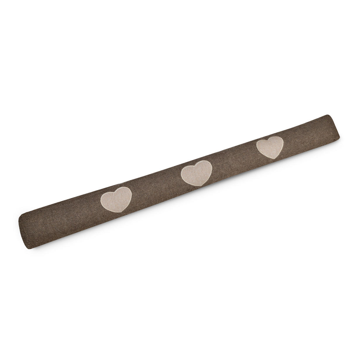 ZUGLUFTSTOPPER Tuuli HR 8x120cm Braun - Hellbraun/Braun, Textil (8/120cm) - Beautissu 