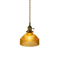 LED-HÄNGELEUCHTE Bernsteinfarben 4W 18/18/20-150 cm - Bernsteinfarben, Glas (18/18/20cm) - Authentics