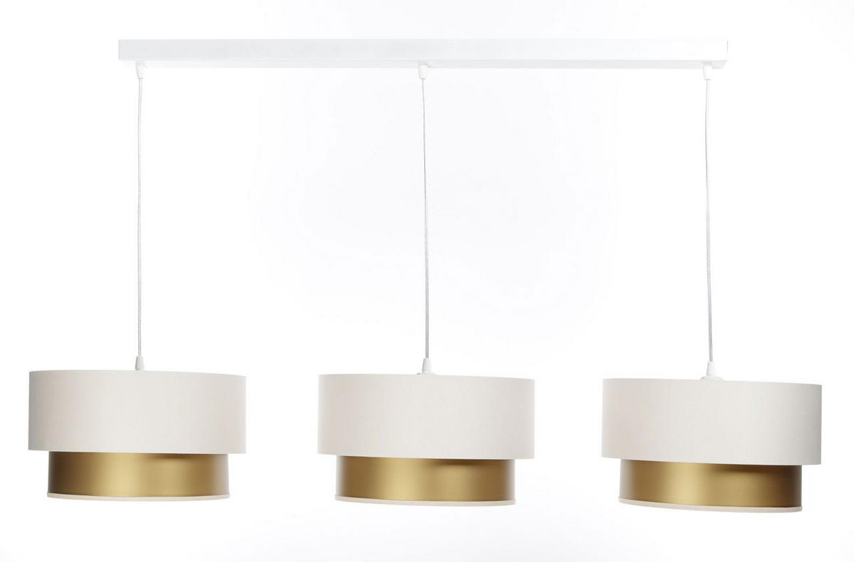 HÄNGELEUCHTE Gold 30/88 cm - Beige, Kunststoff (30/2.6/88cm) - ONZENO