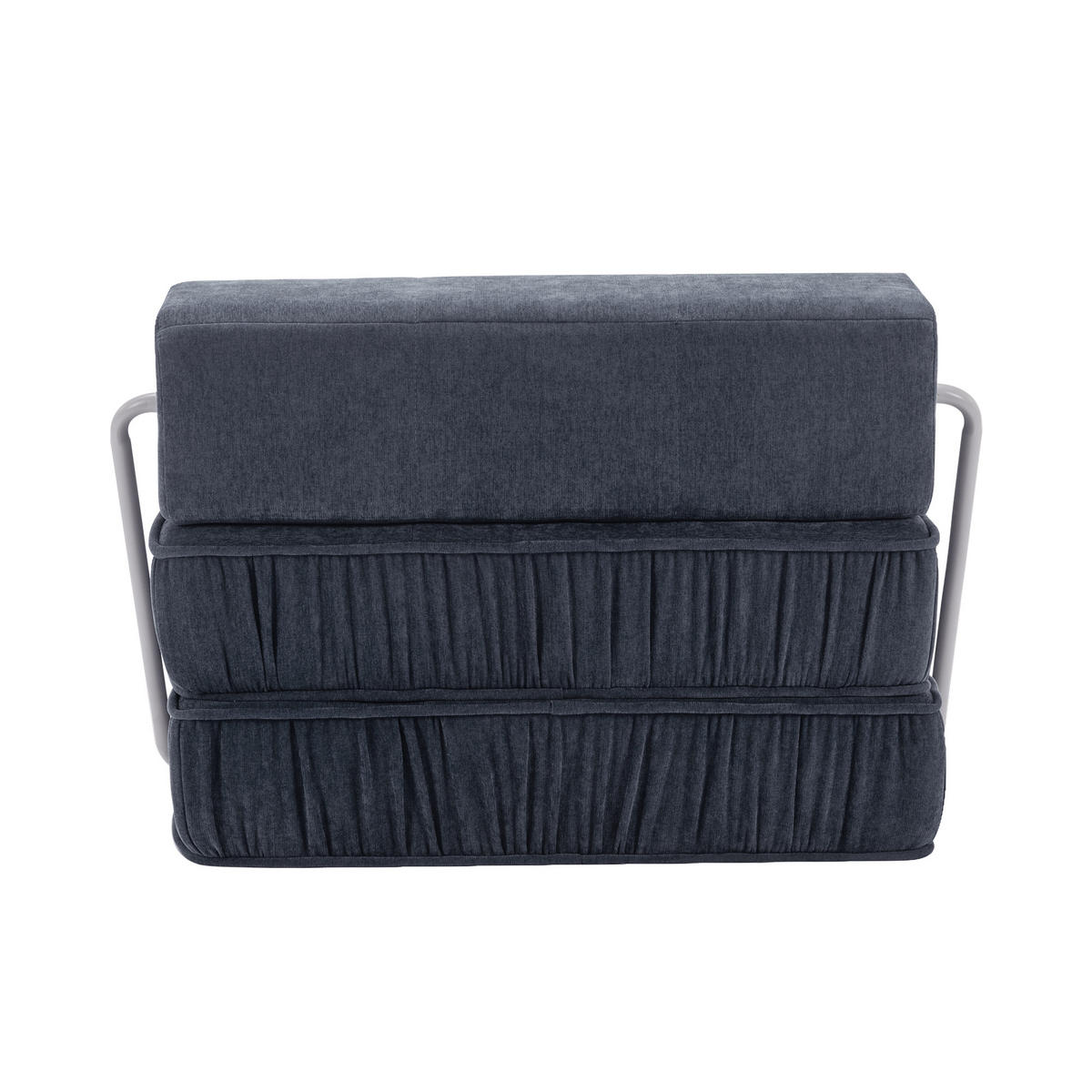 SCHLAFSESSEL DE-34989 2-in-1 mit Bettfunktion Grau - Grau, Metall (92/64/92cm) - ComfortXL