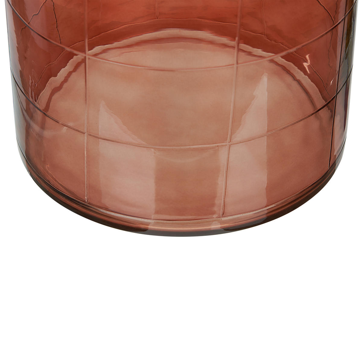 BLUMENVASE Glas braun Vindaloo - Braun, Glas (35cm) - Beliani