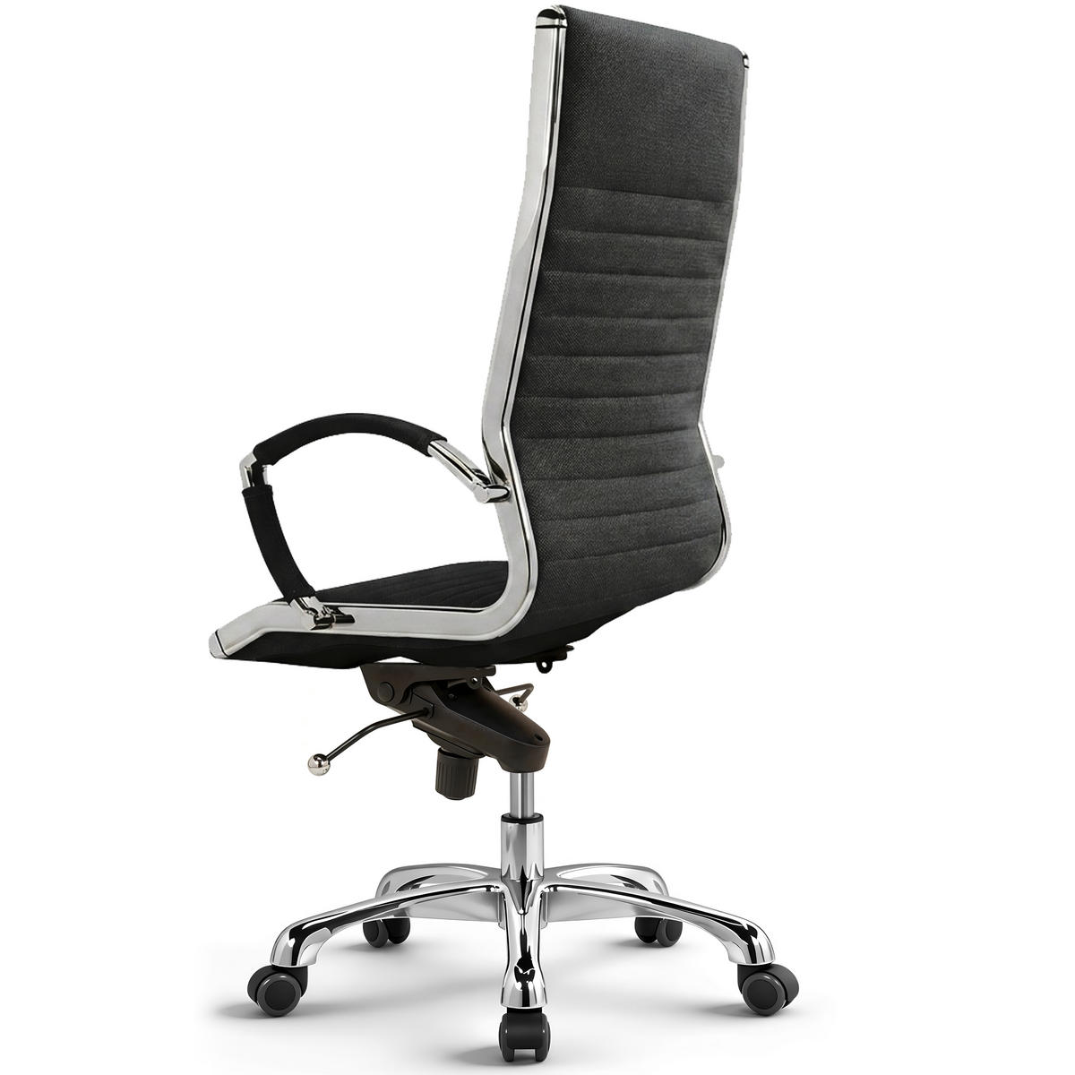 BÜROSTUHL Montreal Stoff Anthrazit – ergonomisch, 150 kg belastbar, Sitzhöhe 52-64cm - Anthrazit, Textil/Metall (60/121/60cm) - Versee