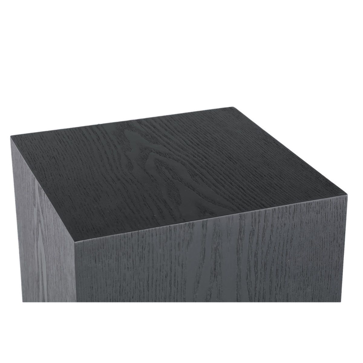 BLUMENSÄULE Tiess Schwarz 35/35/85cm 2er-Set - Schwarz, Holz (35/35/85cm) - PTMD Collection