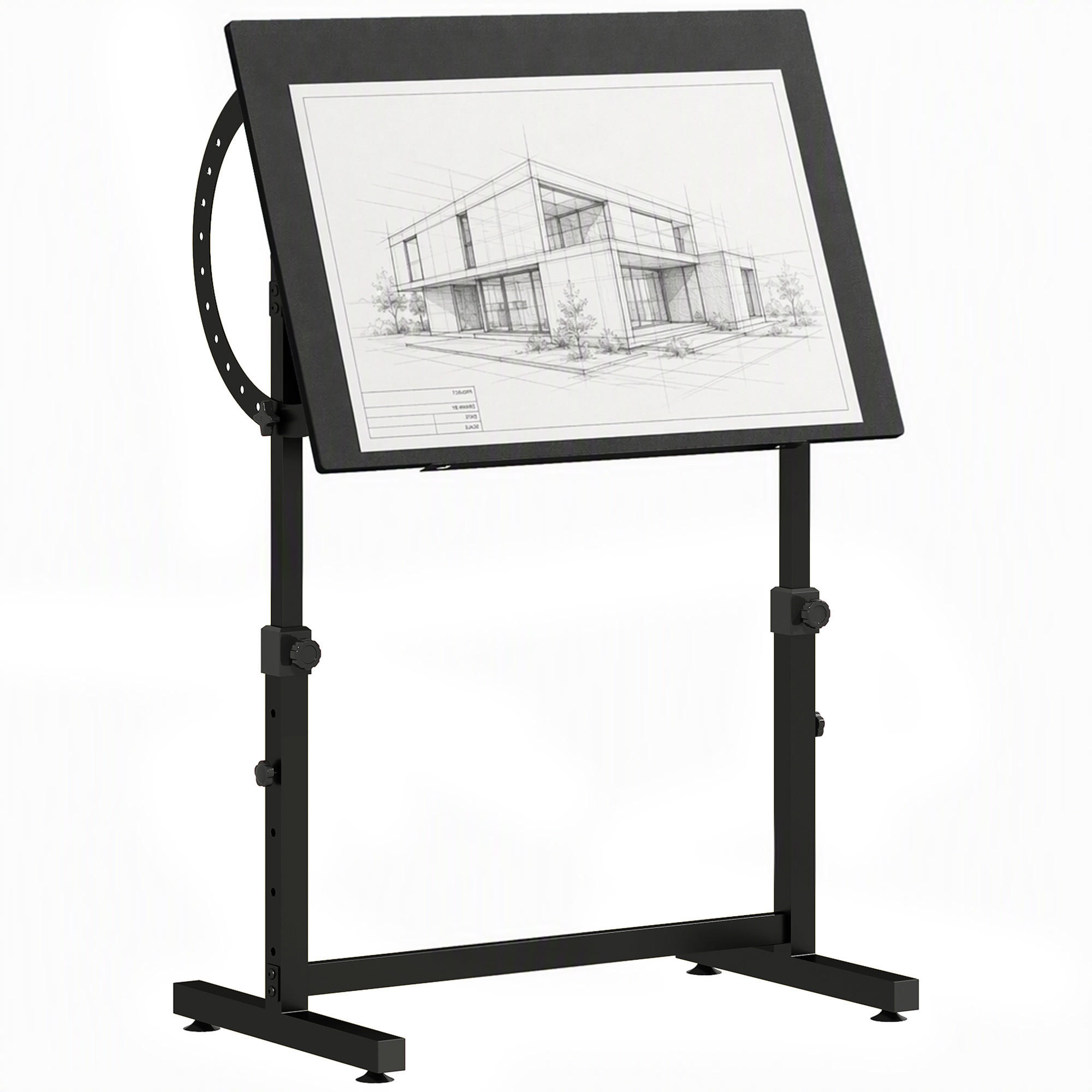 XXXLutz Schreibtisch Schwarz 90x90x60 cm