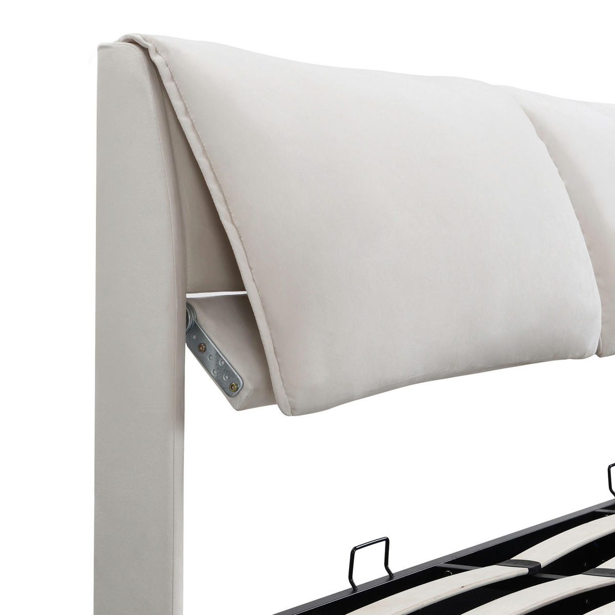 POLSTERBETT 160/200 cm mit hydraulischem Bettkasten, 3 Schubladen und verstellbarem Kopfteil, Beige - Beige, Textil (160/200cm) - Redom