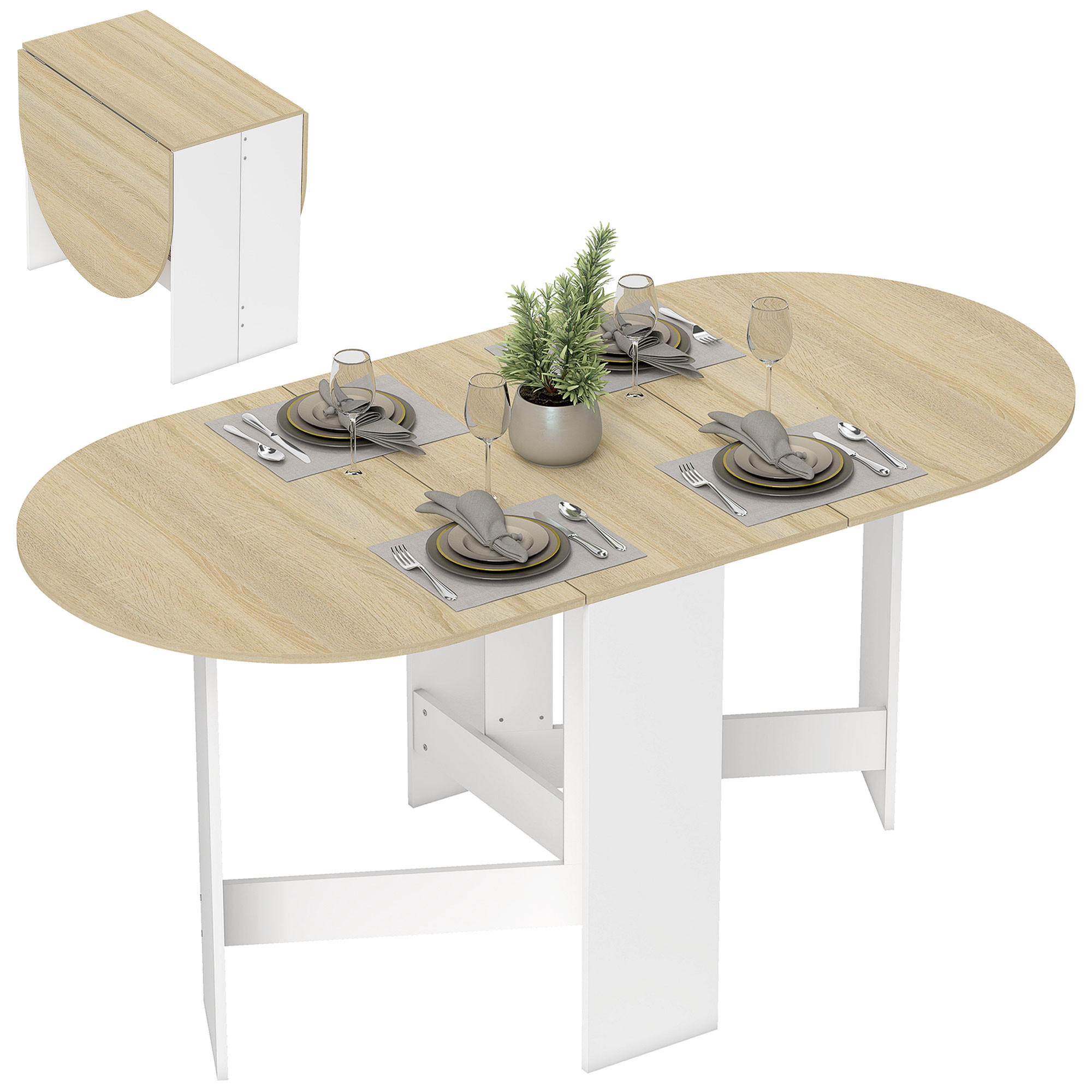 ESSTISCH Naturholz 1 Stück - Beige, Kunststoff (163/80/75cm) - GiPP