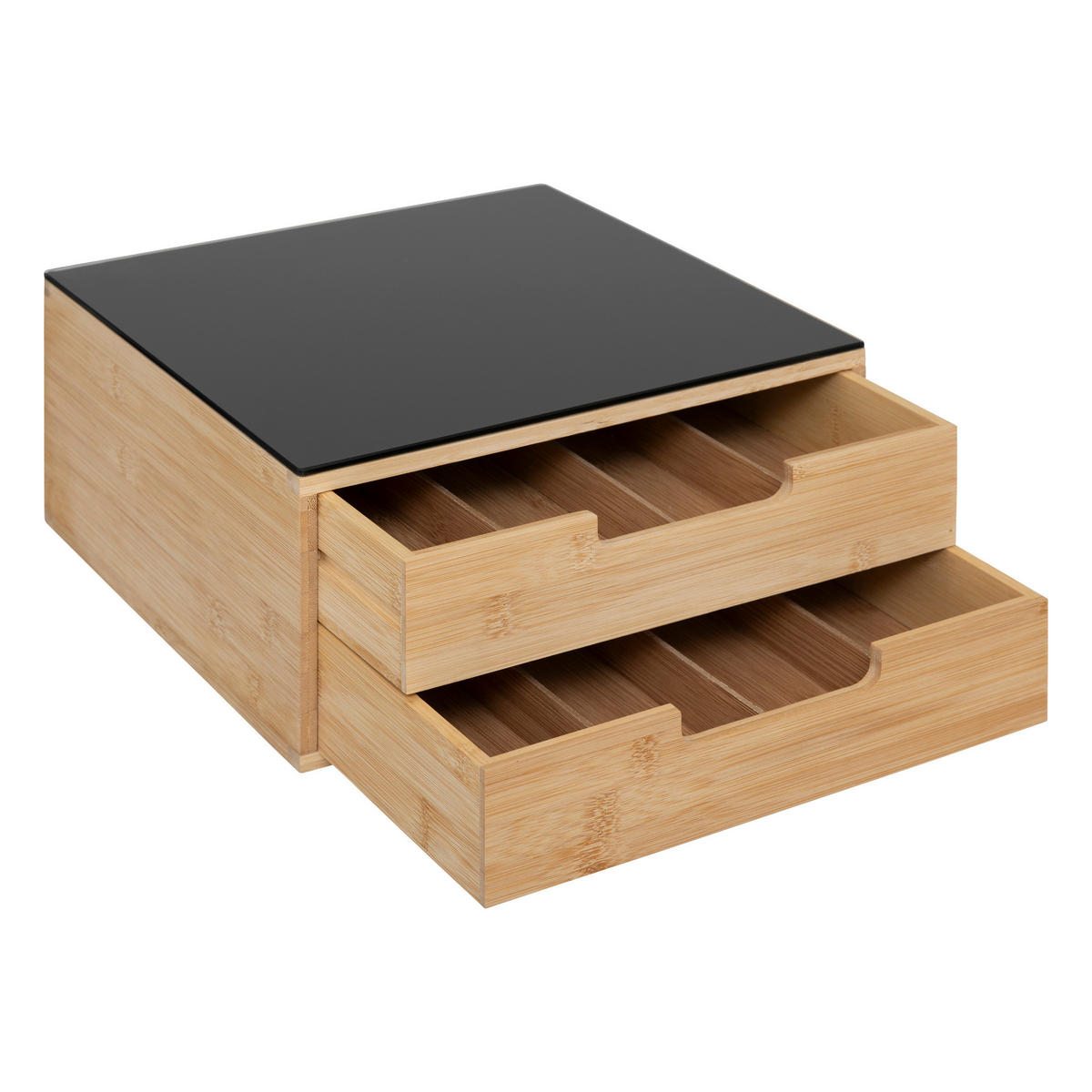 KAFFEEKAPSELBEHÄLTER Schwarz Bambus - Schwarz, Naturmaterialien (30/14.5/30cm) - 5five Simply Smart