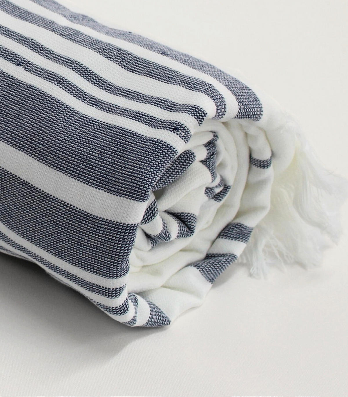 STRANDTUCH. Bio-Baumwolle. 100x175 cm - Weiß, Textil (100/175cm) - SOWL