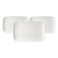 SERVIERPLATTEN Arena weiß 30 x 19 cm 3er Set - Weiß, Keramik (19/5/30cm) - Ritzenhoff Breker