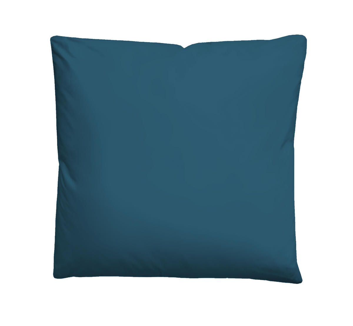 BETTWÄSCHE-GARNITUR Linon UNI cobalt-blau, 135x200 cm + 80x80 cm - Blau, Textil (135/200cm) - biberna