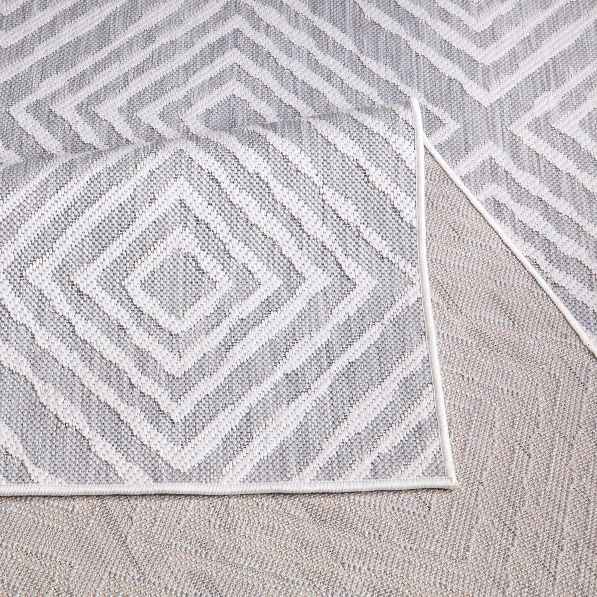 OUTDOOR-TEPPICH Sun 464 Grau 80x250 cm - Grau, Textil (80/250cm) - carpet city