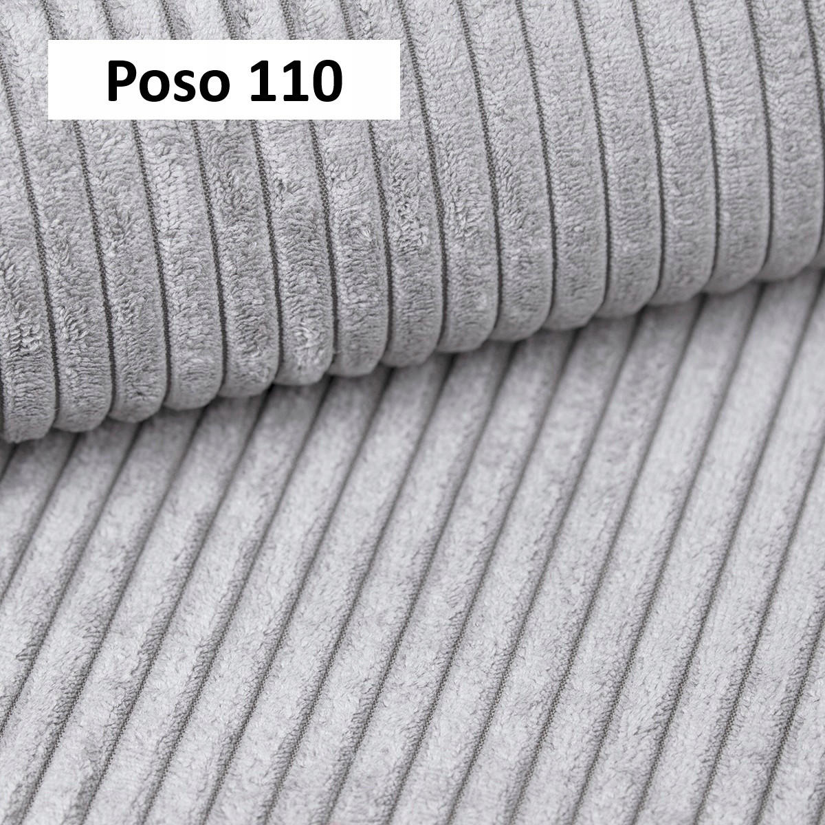 ECKSOFA Carl L-förmig Schlaffunktion und Bettkasten weicher Cordstoff flexibel stellbar lose Rückenkissen freistehend RECHTS 247x143x83cm Silver - Silberfarben, Holz/Textil (247/143cm) - DomoHome
