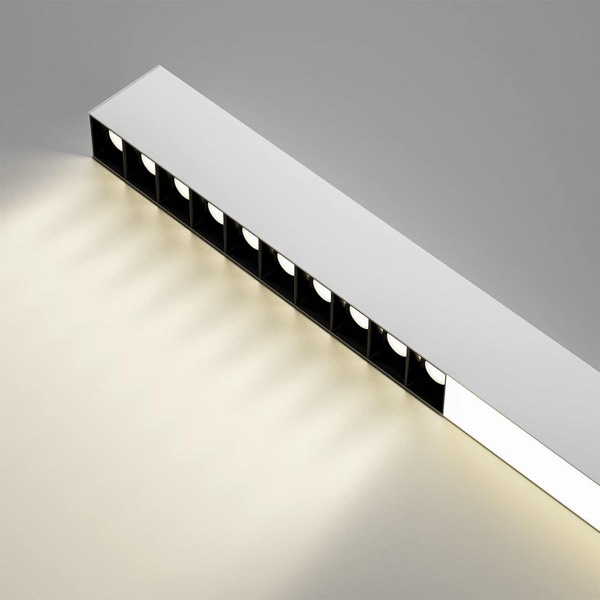 LED-DECKENLEUCHTE Ritter 107/3.5/5.5 cm - Weiß, Metall (3.5/107/5.5cm) - Nettlife