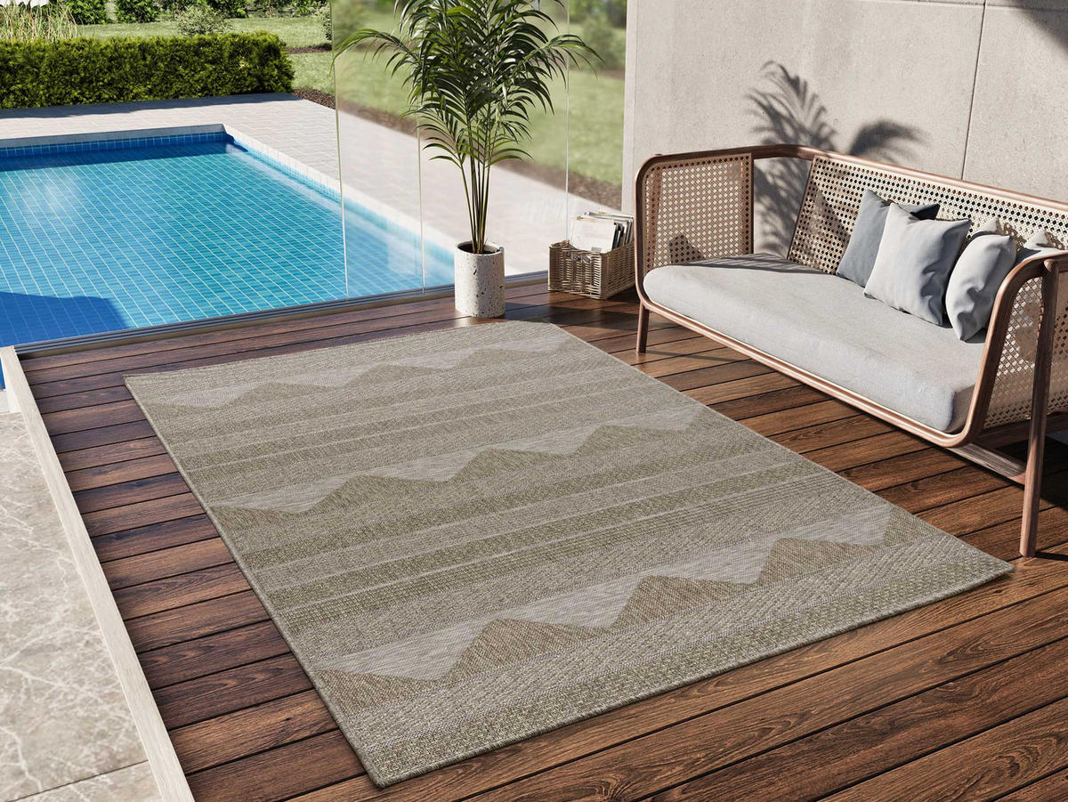 OUTDOORTEPPICH Natural colouRot Oria 126/190 cm - Naturfarben, Textil (126/190cm) - Atticgo