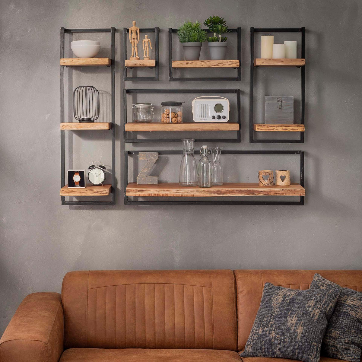 WANDREGAL Edge Braun 30/25/100 cm - Braun, Holz (25/100/30cm) - Hoyz Collection