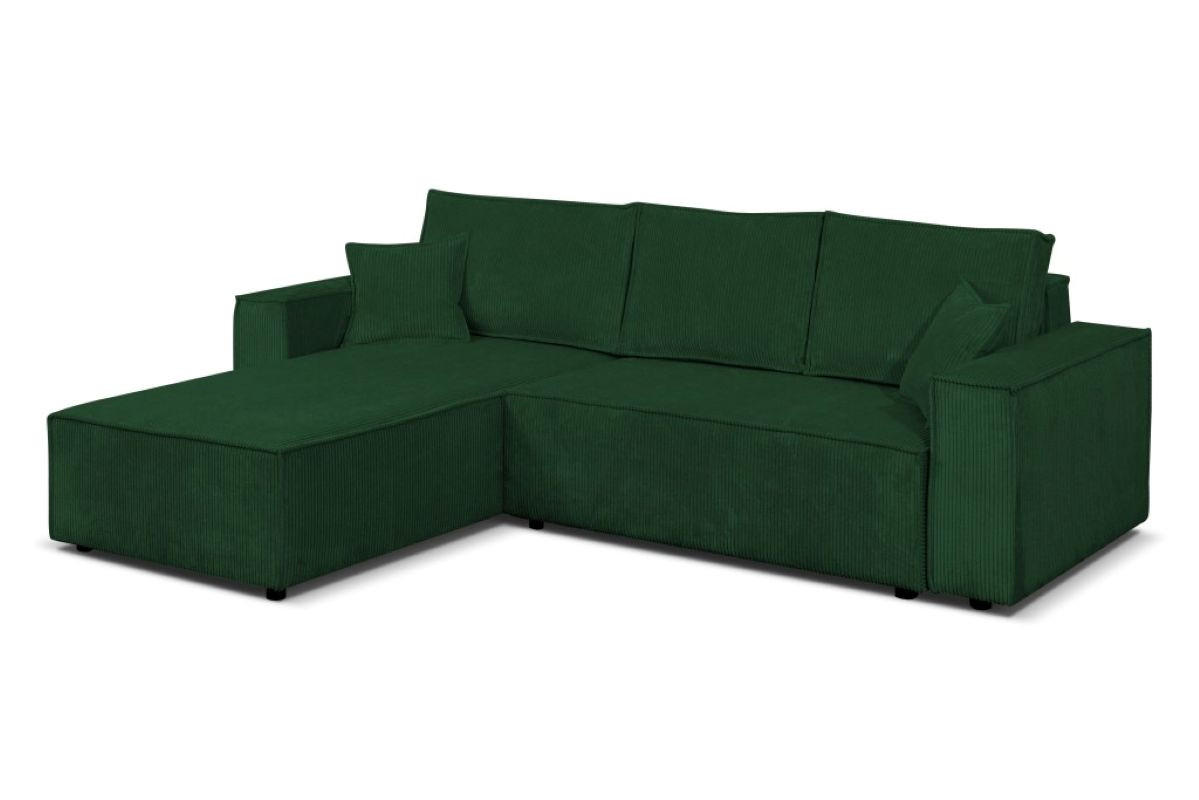 ECKSOFA Passio L-Form mit Schlaffunktion und Bettkasten 275 cm grün - Grün, Kunststoff (275/190cm) - Margaret Hadas24