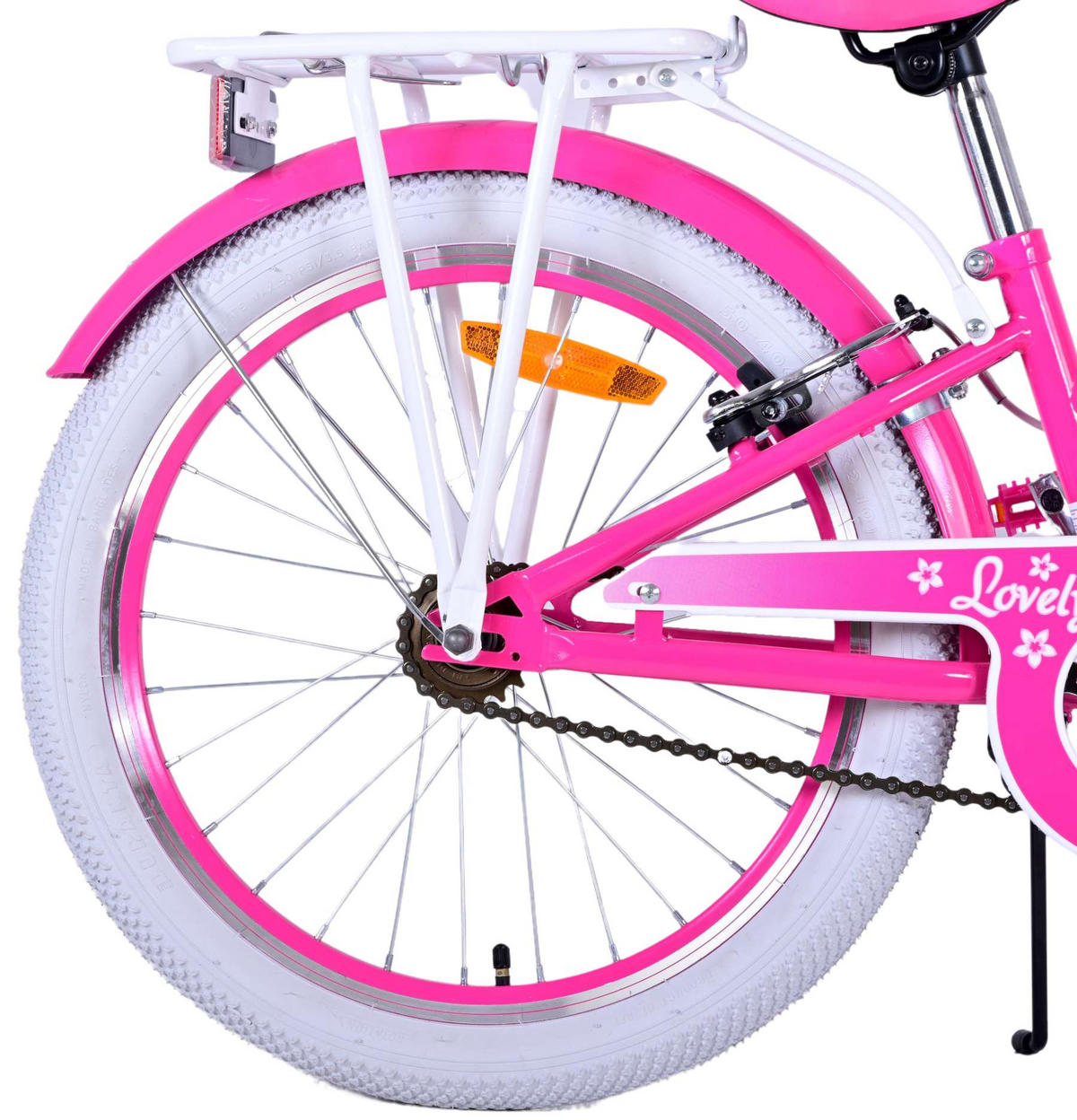 KINDERFAHRRAD Lovely - Mädchen - 20 Zoll - 2 Handbremsen - Rosa - Rosa, Metall (82cm) - TPFSports