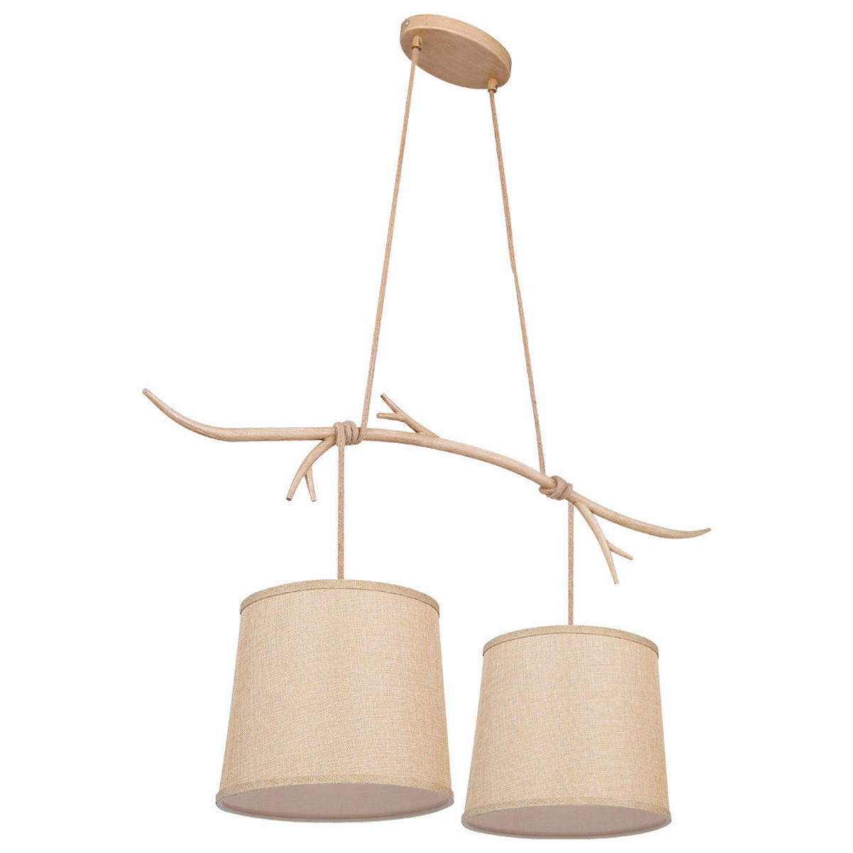 HÄNGELEUCHTE LIVO Metall Braun - Braun, Metall (90/25/120cm)