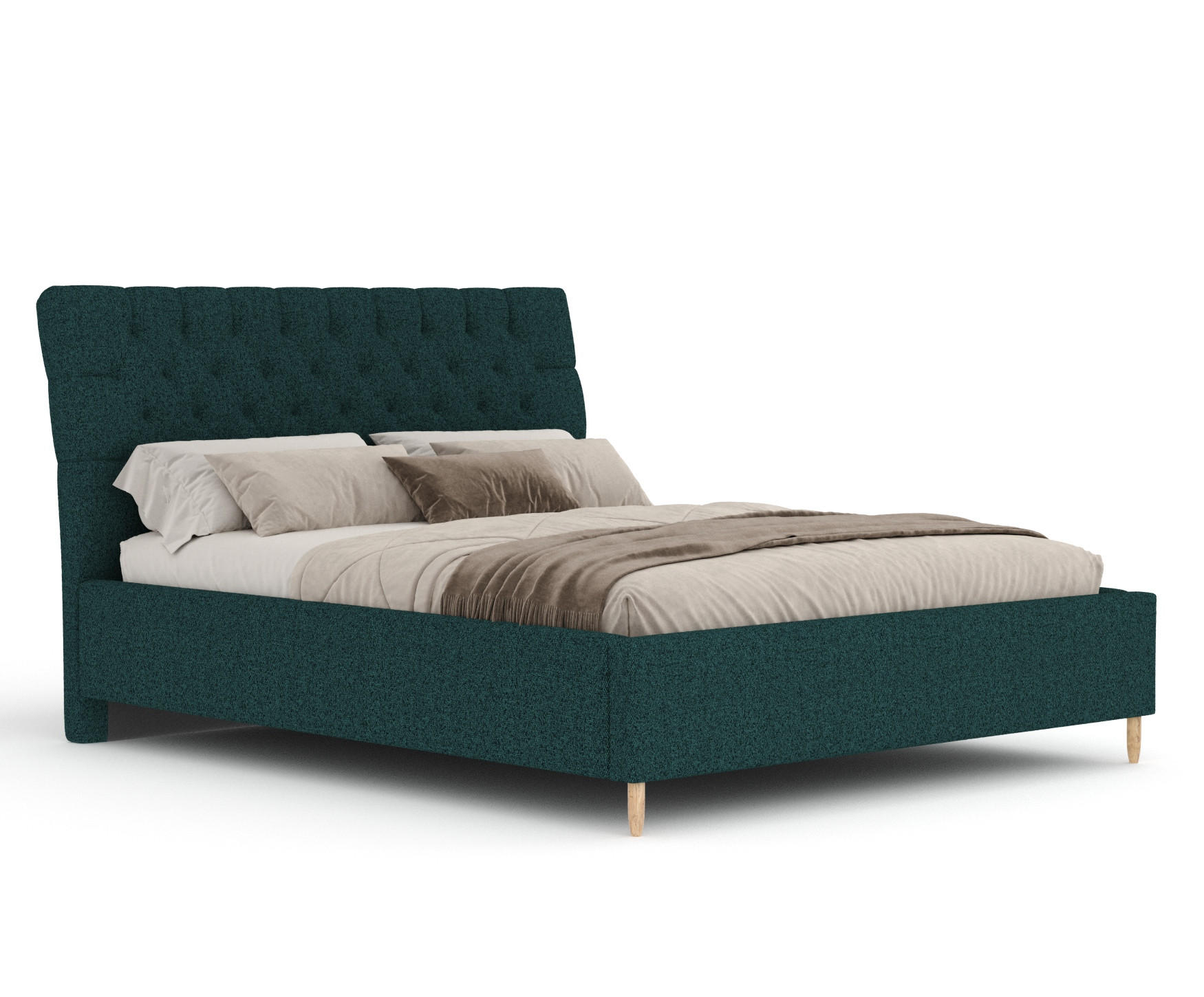 Maison de Reve Polsterbett Grün 120x200 cm