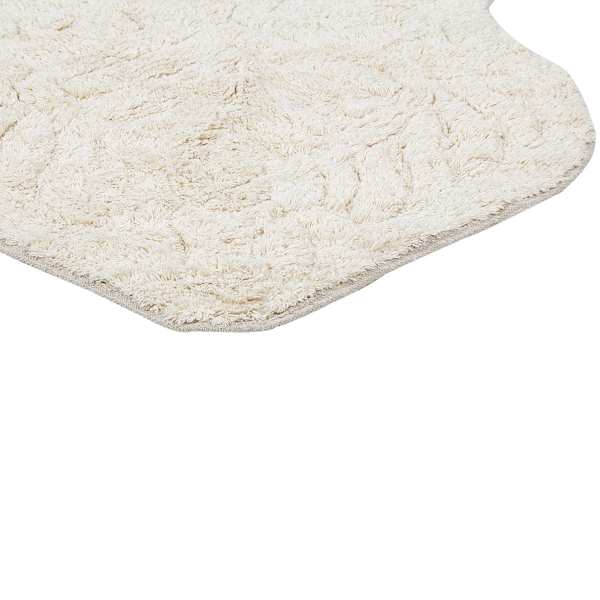 BADEMATTE Beige 150 x 60 cm Canbar - Beige, Textil (150/60cm) - Beliani