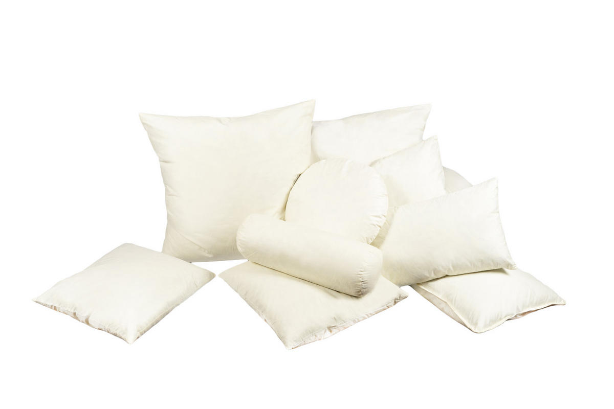 FEDERKISSEN Publik rund 60 cm Ø - Creme, Textil (60/60cm) - beties Heimtextil